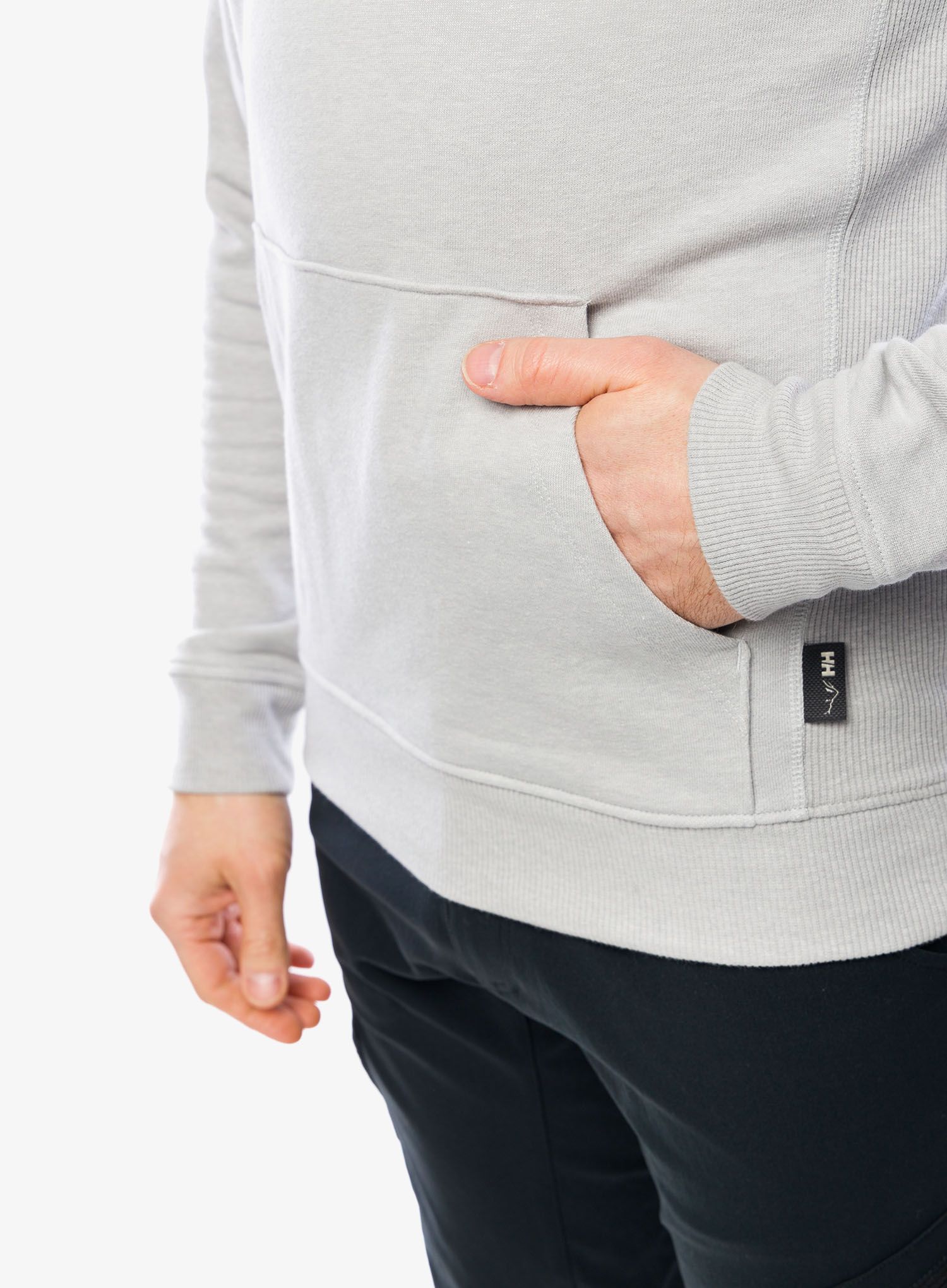 Mikina s kapucí Helly Hansen F2F Organic Cotton Hoodie 2.0 - grey fog melange
