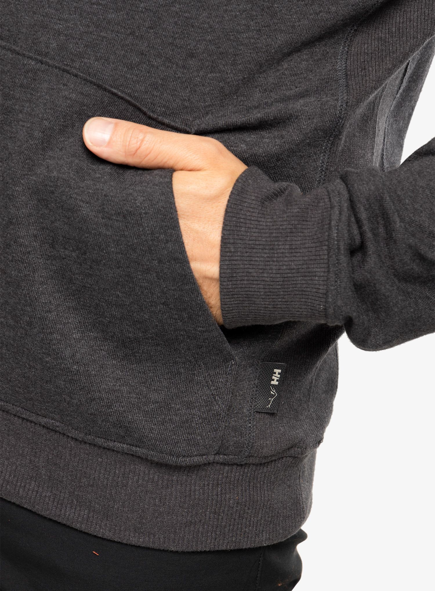Pánská mikina Helly Hansen F2F Organic Cotton Hoodie - ebony melange
