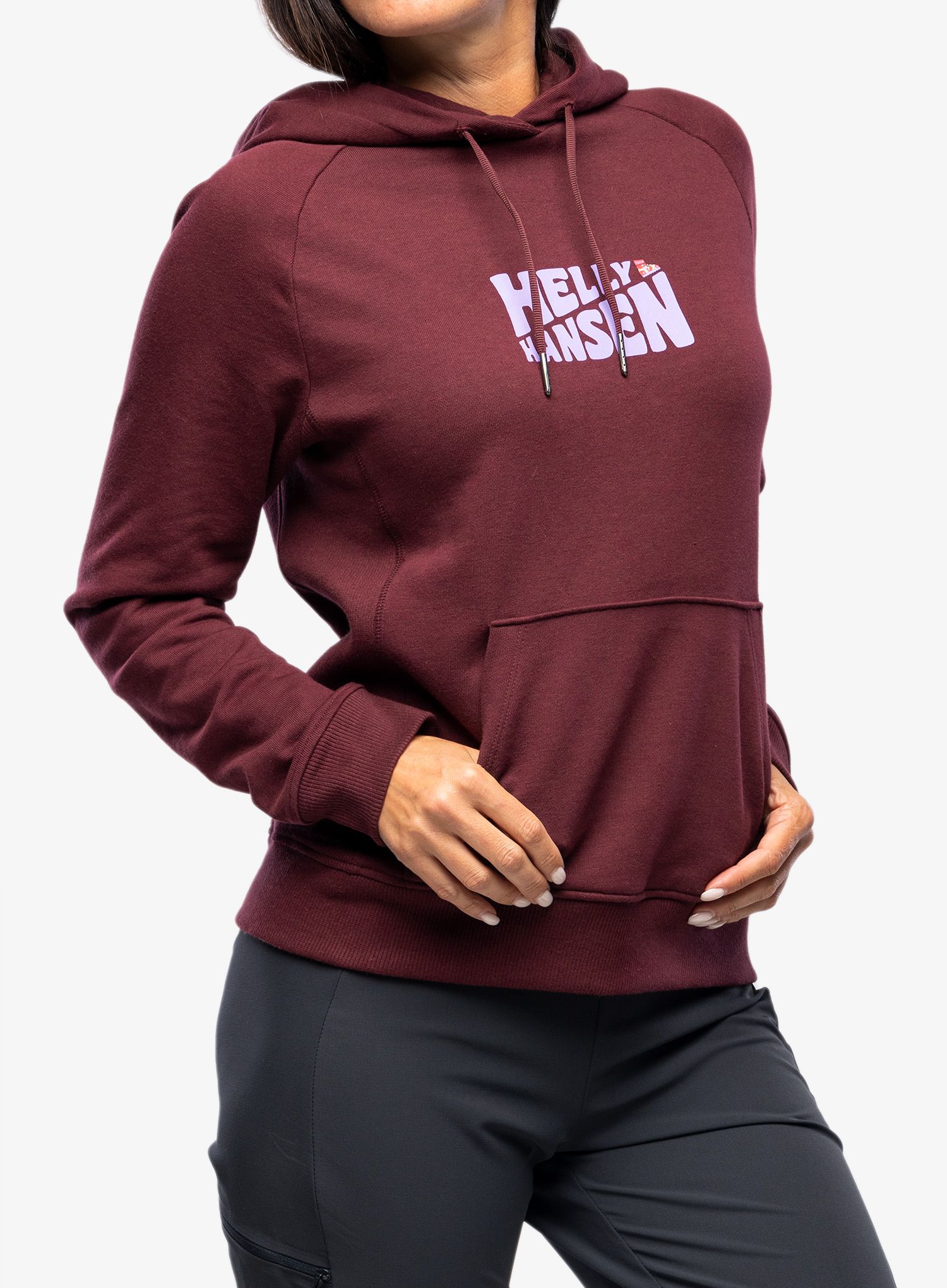 Dámská mikina s kapucí Helly Hansen F2F Organic Cotton Hoodie - hickory