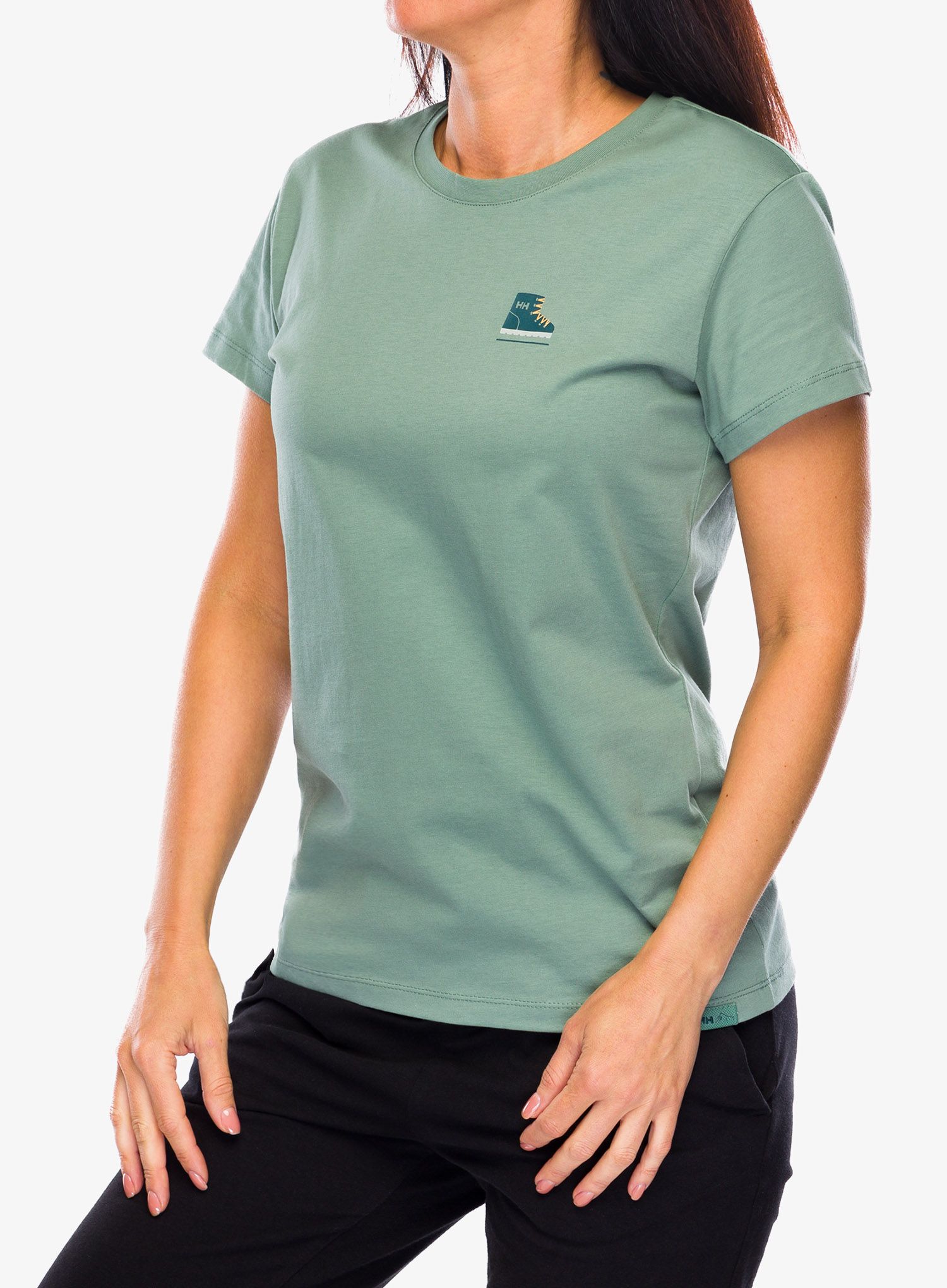 Bavlněné tričko dámské Helly Hansen F2F Organic Cotton Tee 2.0 - cactus