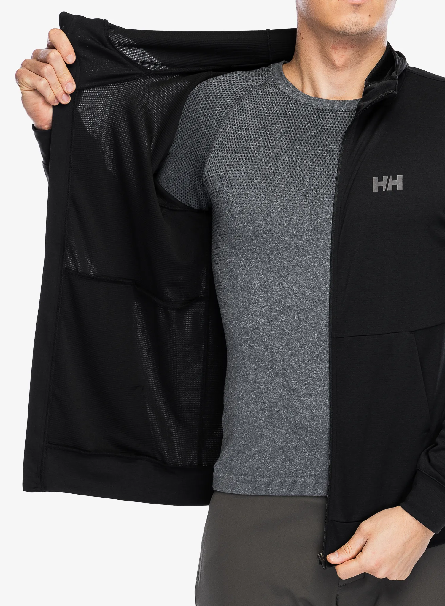 Mikina s kapucí Helly Hansen HH Lifa Tech Lite Zip Hoodie - black