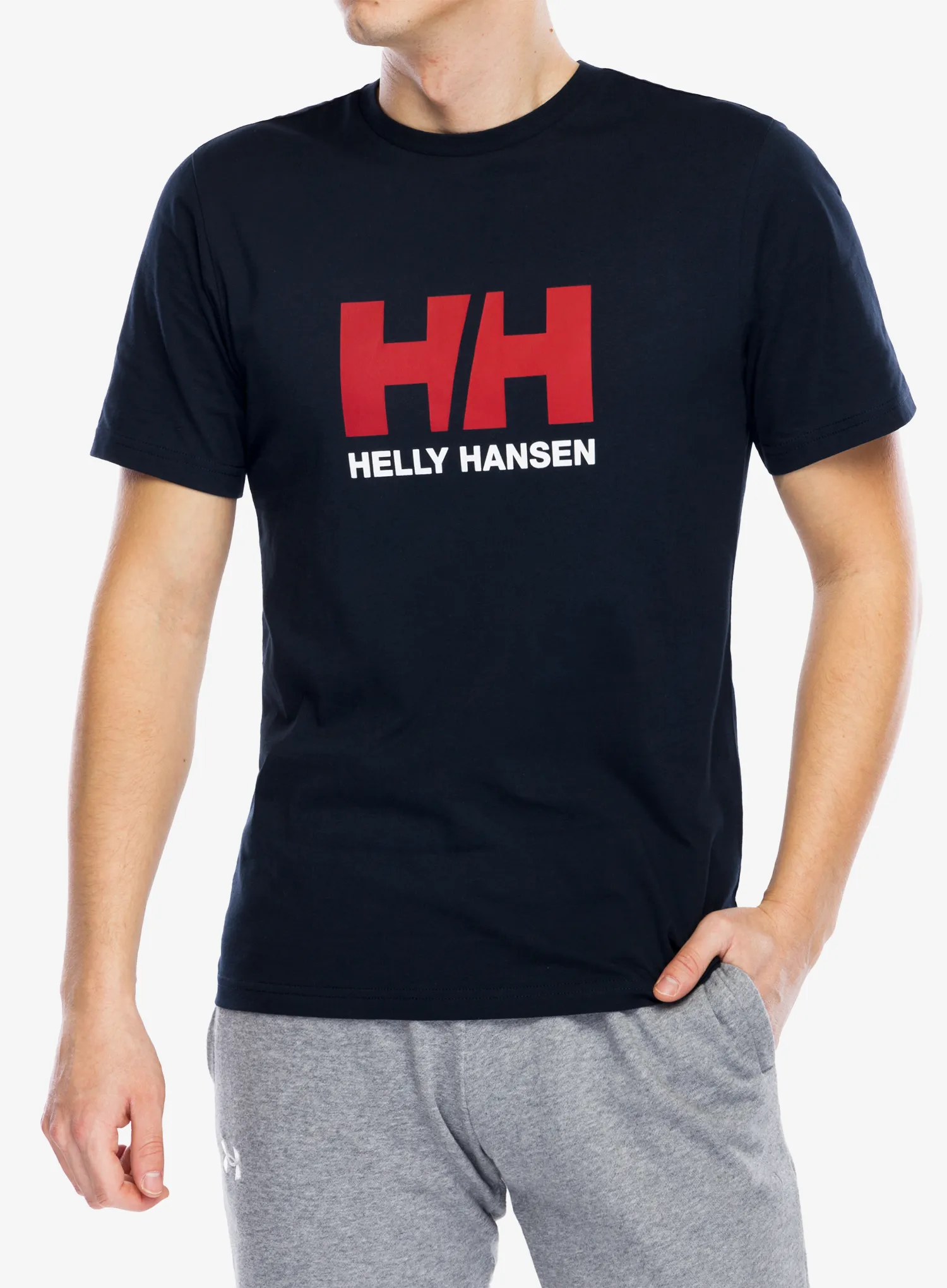 Bavlněné tričko Helly Hansen HH Logo T-Shirt 2.0 - navy