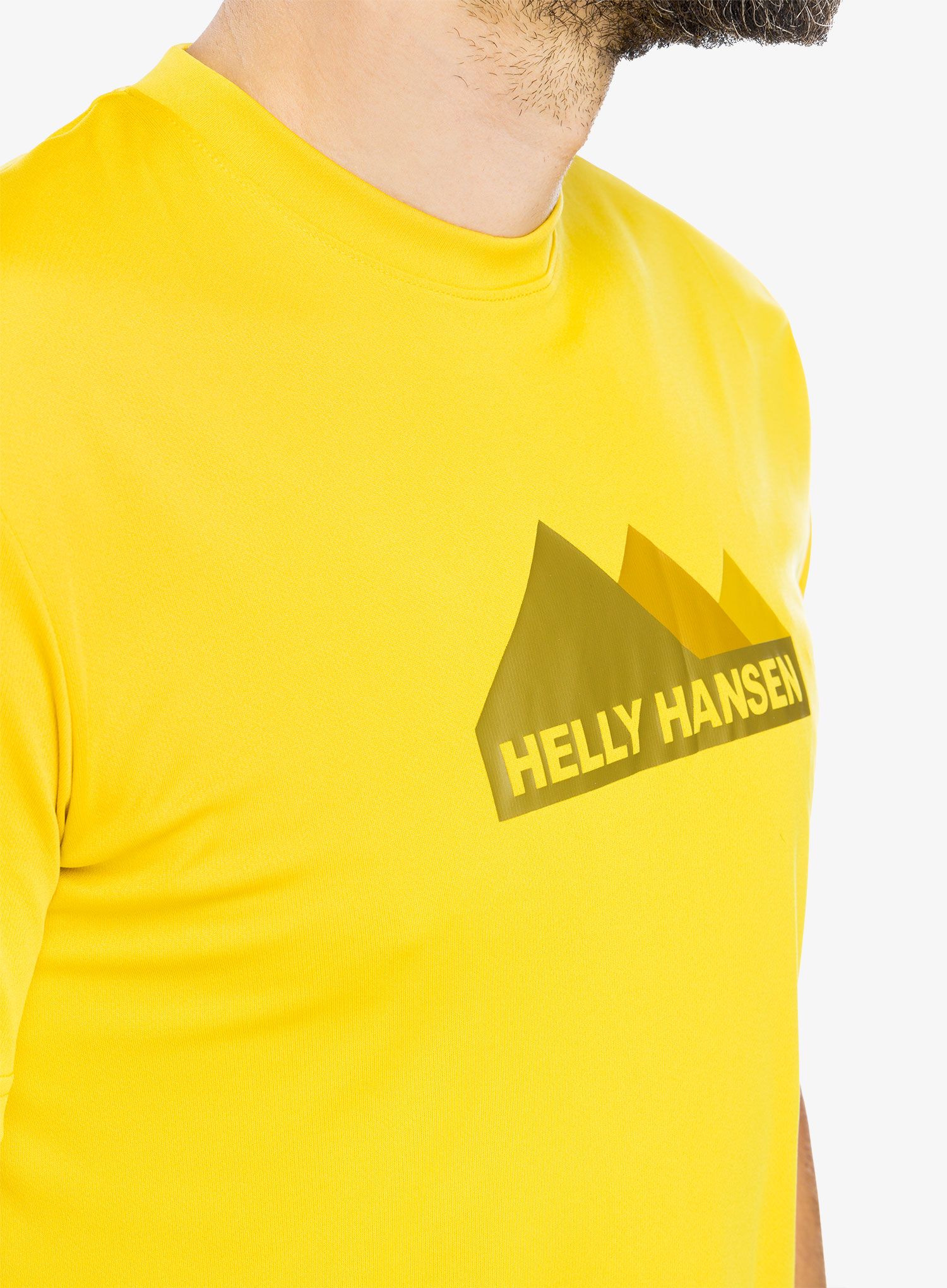 Tričko s potiskem Helly Hansen HH Tech Graphic T-Shirt - gold rush