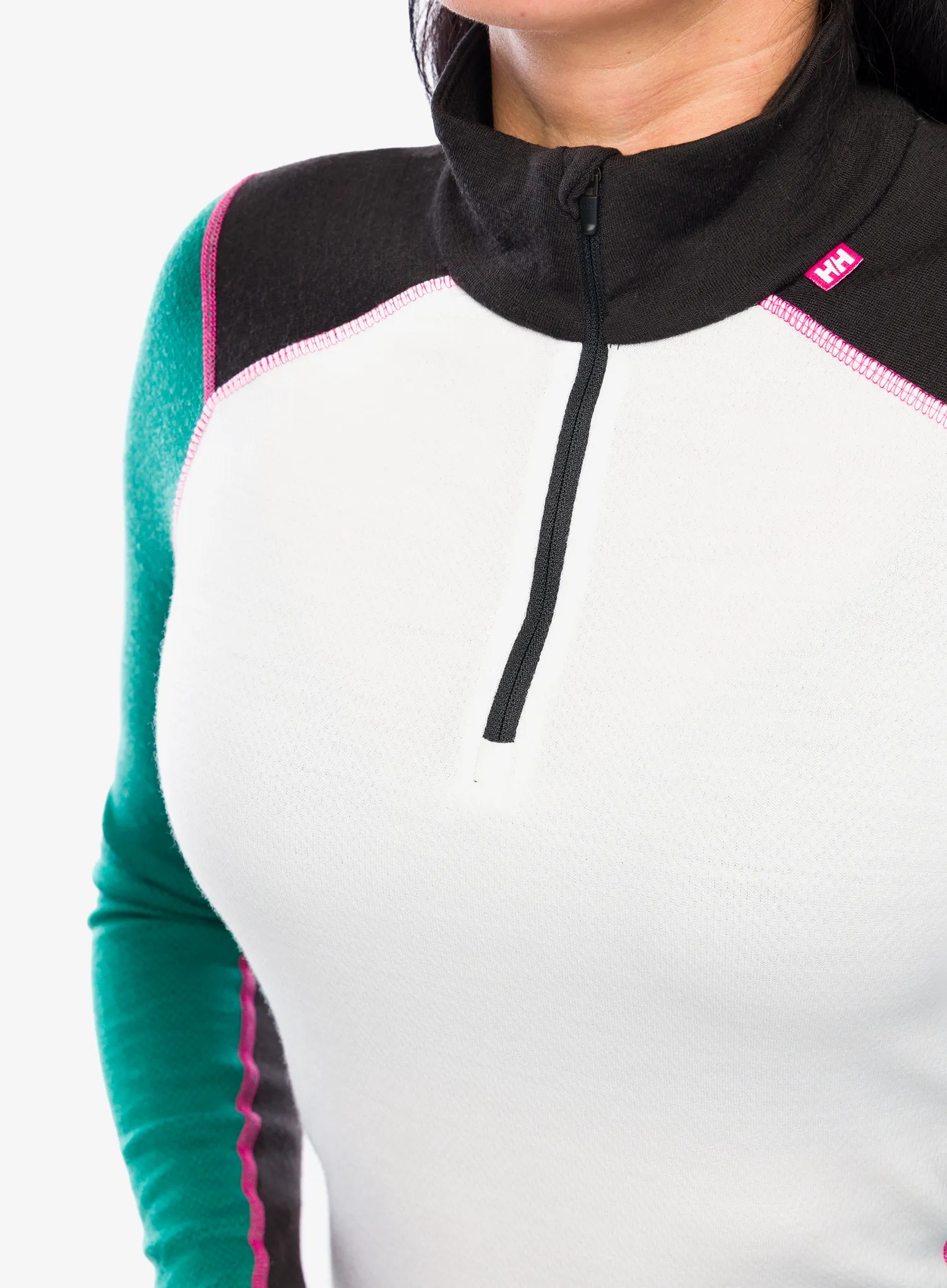 Dámská funkční mikina Helly Hansen LIFA Merino Midweight 1/2 Zip - emerald