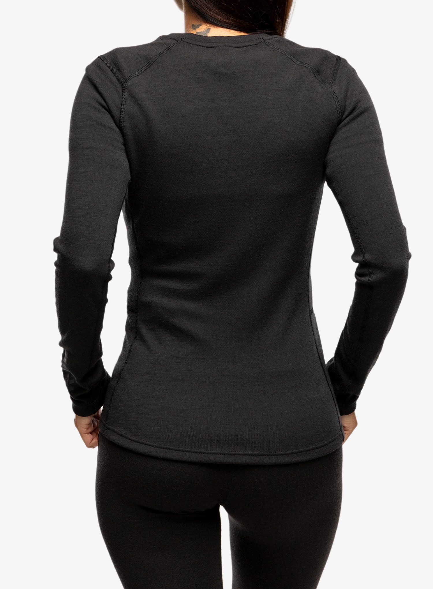 Funkční mikina dámská Helly Hansen LIFA Merino Midweight Crew - black/black gum