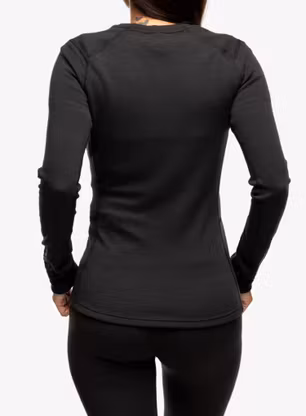 Funkční mikina dámská Helly Hansen LIFA Merino Midweight Crew - black/black gum