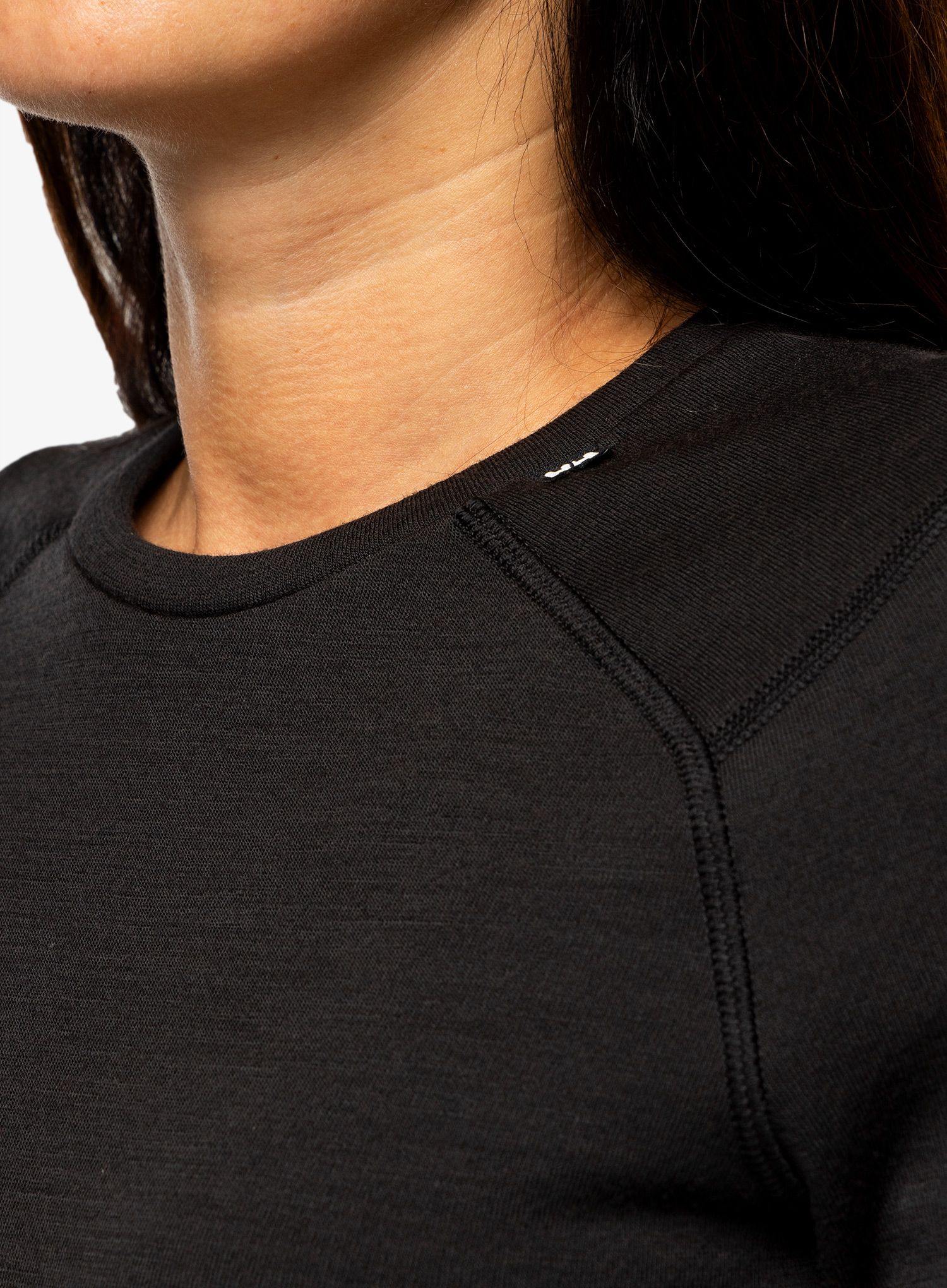 Funkční mikina dámská Helly Hansen LIFA Merino Midweight Crew - black/black gum