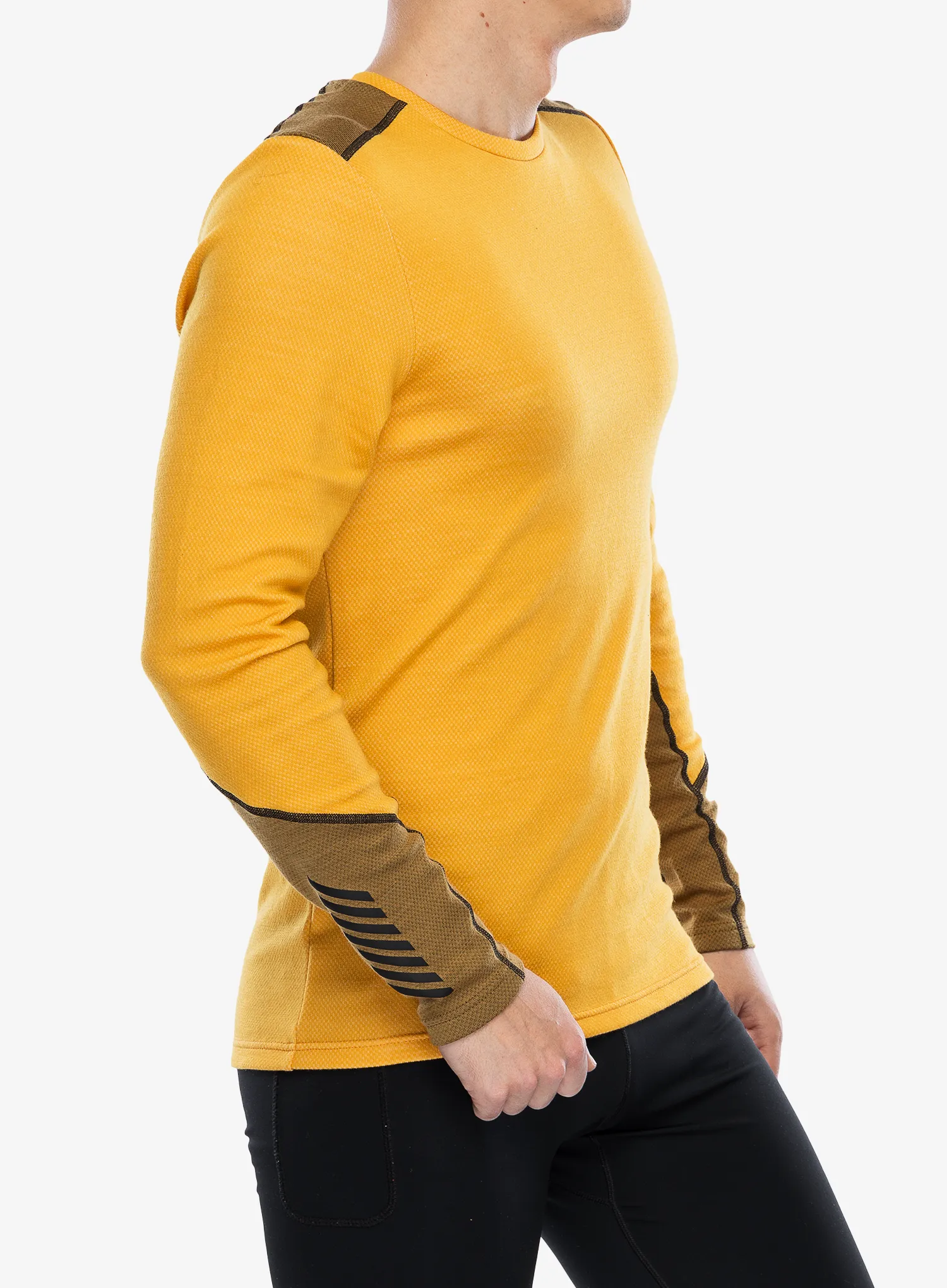 Funkční mikina Helly Hansen LIFA Merino Midweight Crew - golden glow