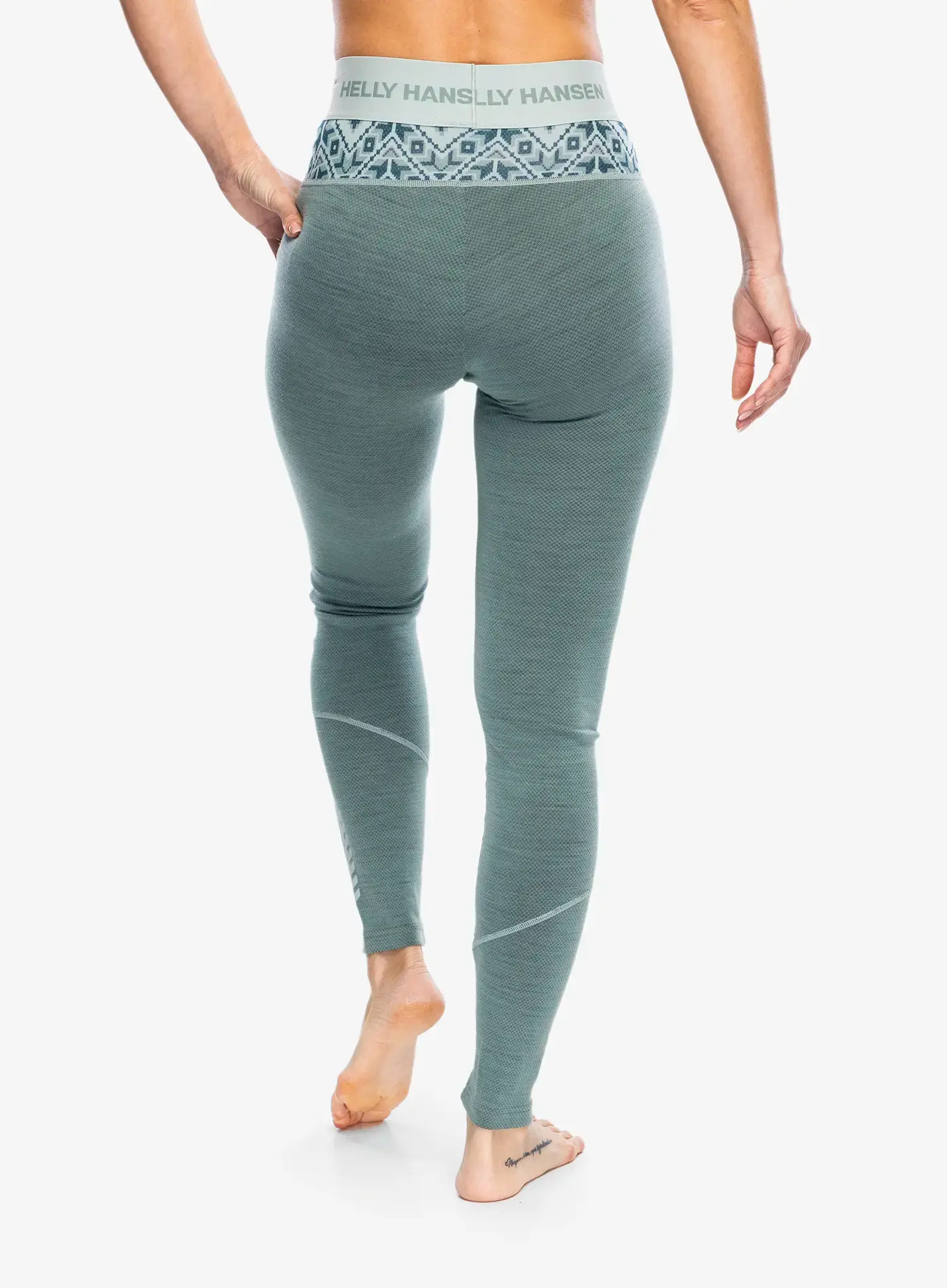 Termolegíny dámské Helly Hansen LIFA Merino Midweight Graphic Pant - cactus star pixel aop