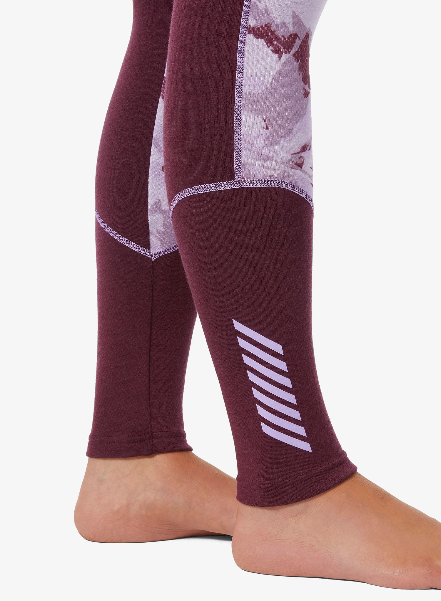 Termolegíny dámské Helly Hansen LIFA Merino Midweight Graphic Pant - hickory/coral almond