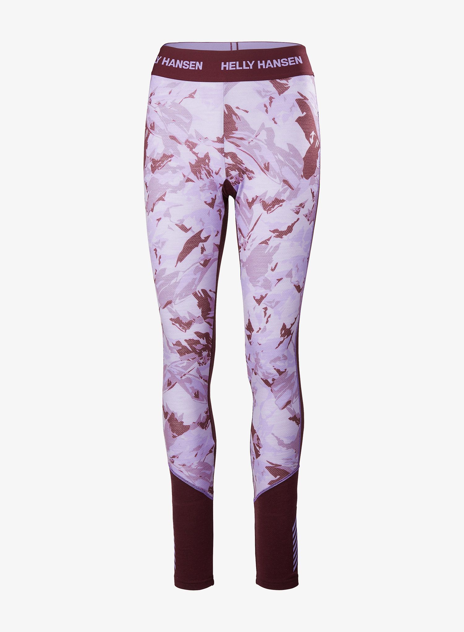 Termolegíny dámské Helly Hansen LIFA Merino Midweight Graphic Pant - hickory/coral almond