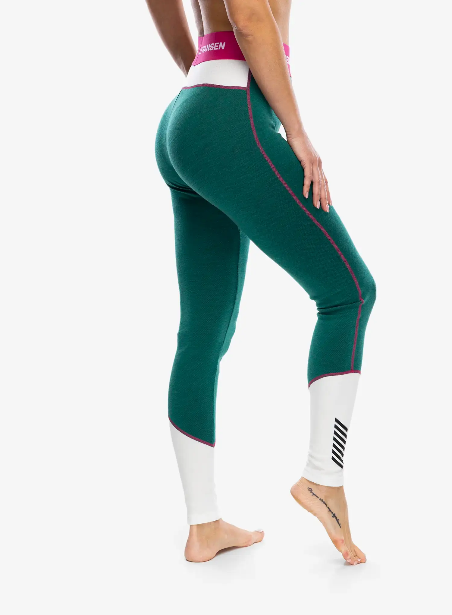 Termolegíny dámské Helly Hansen LIFA Merino Midweight Pant - emerald