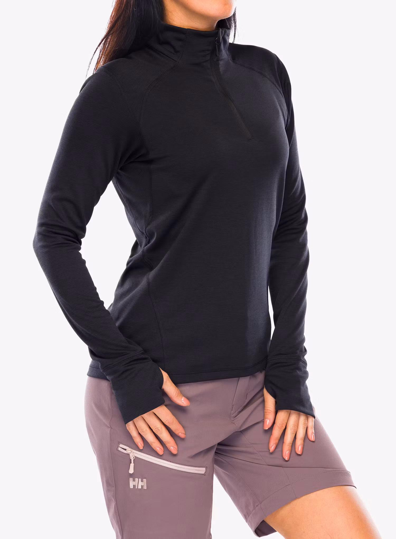 Dámská mikina se zipem Helly Hansen LIFA Tech Lite 1/2 Zip - black