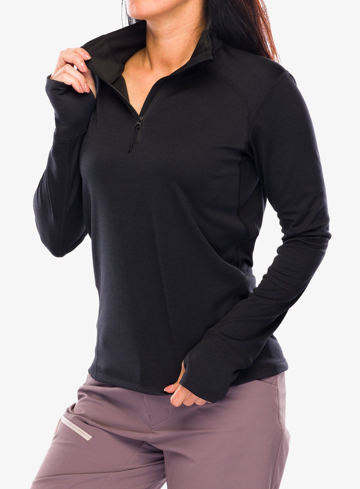 Dámská mikina se zipem Helly Hansen LIFA Tech Lite 1/2 Zip - black