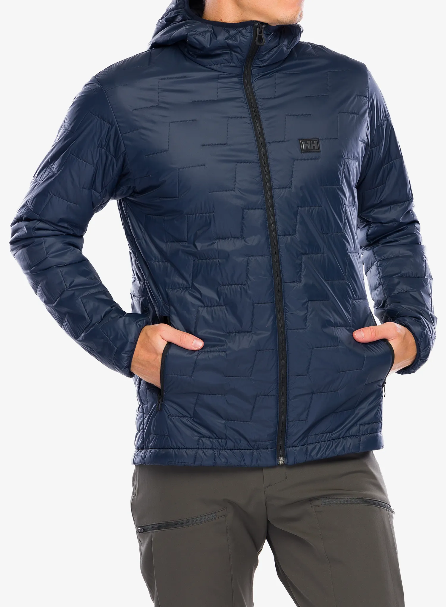 Zateplená bunda Helly Hansen Lifaloft Hooded Insulator Jacket - navy