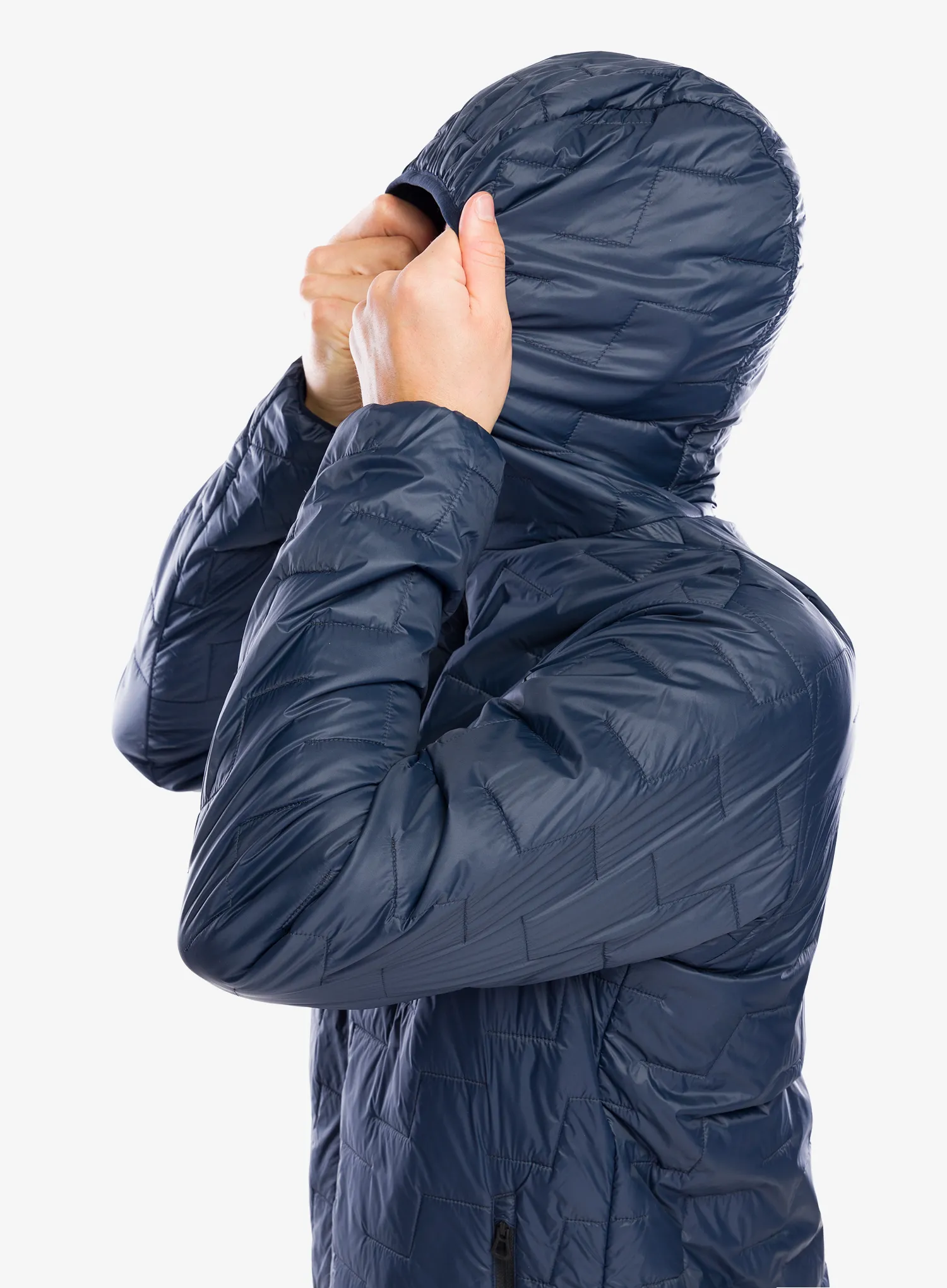 Zateplená bunda Helly Hansen Lifaloft Hooded Insulator Jacket - navy