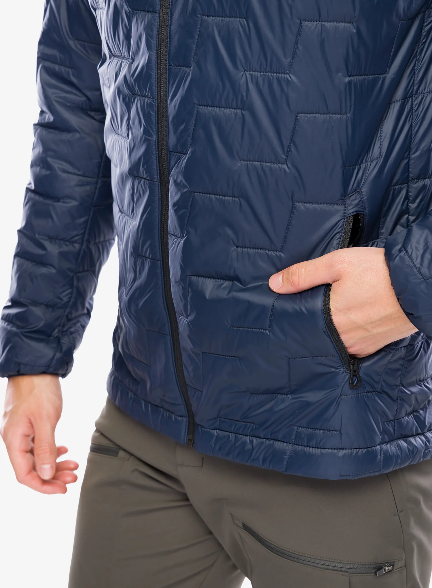 Zateplená bunda Helly Hansen Lifaloft Hooded Insulator Jacket - navy
