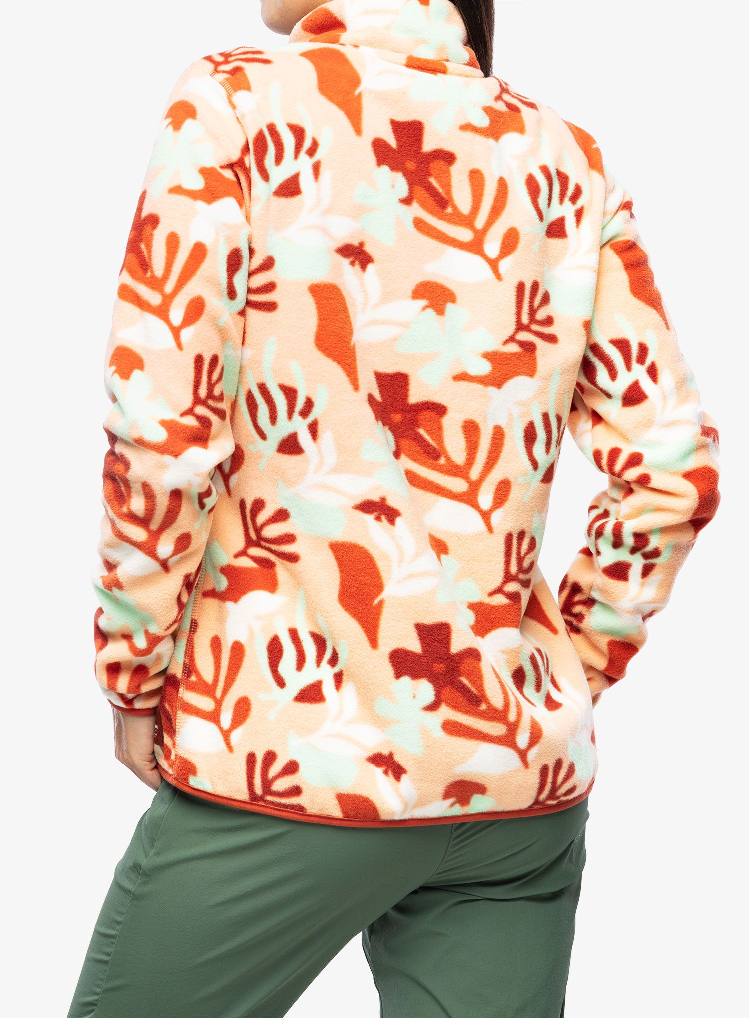 Fleece mikina dámská Helly Hansen Maridalen Fleece - terracotta icon print