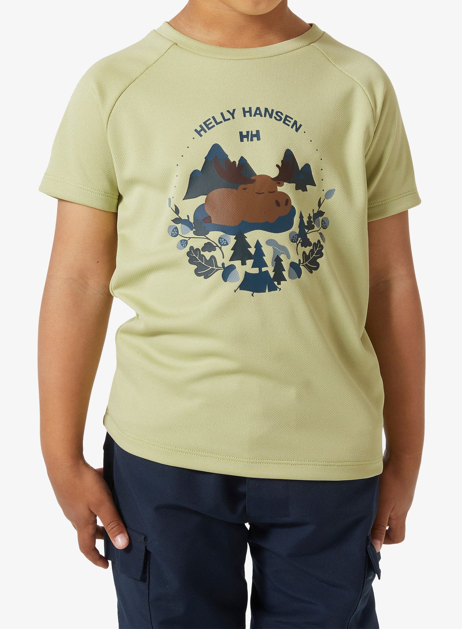 Tričko pro děti Helly Hansen Marka T-Shirt - matcha