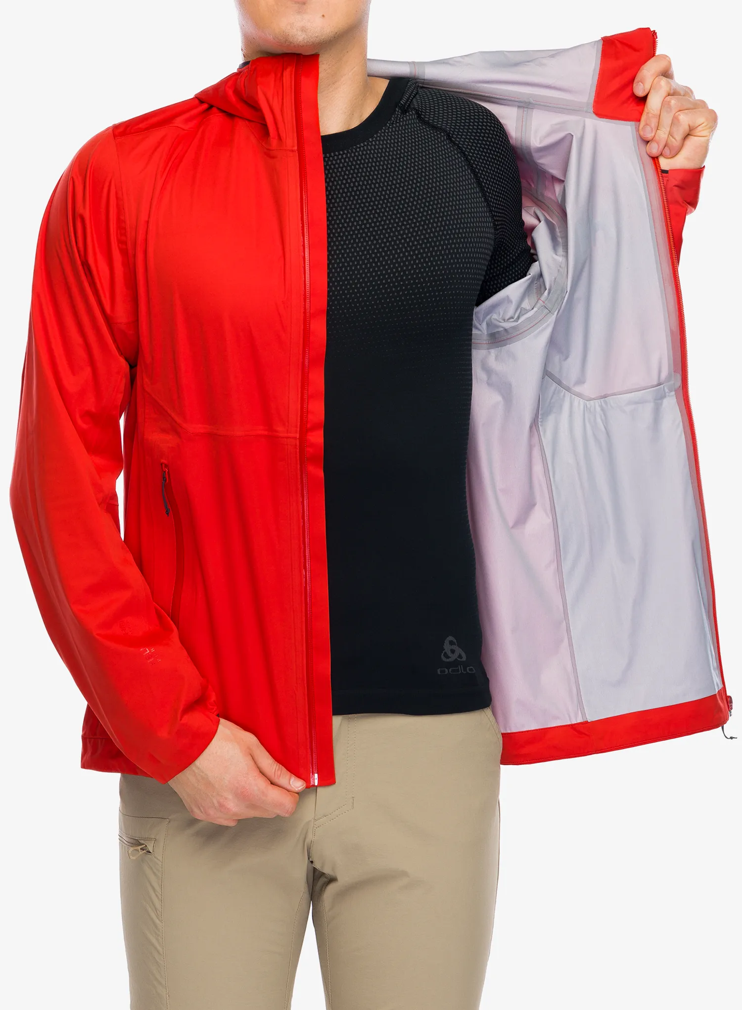 Bunda do deště Helly Hansen Momentum 3L Stretch Jacket - alert red