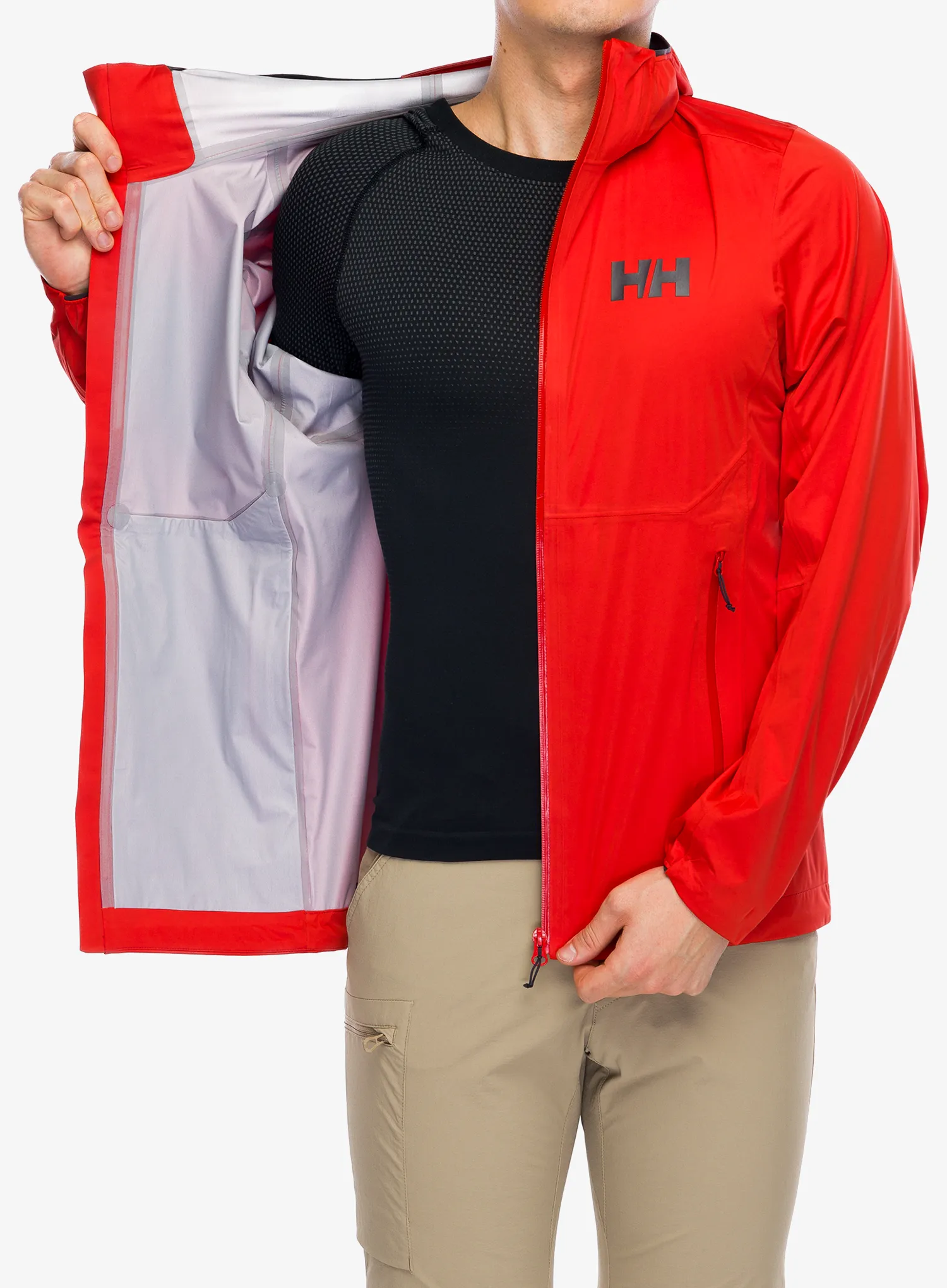 Bunda do deště Helly Hansen Momentum 3L Stretch Jacket - alert red