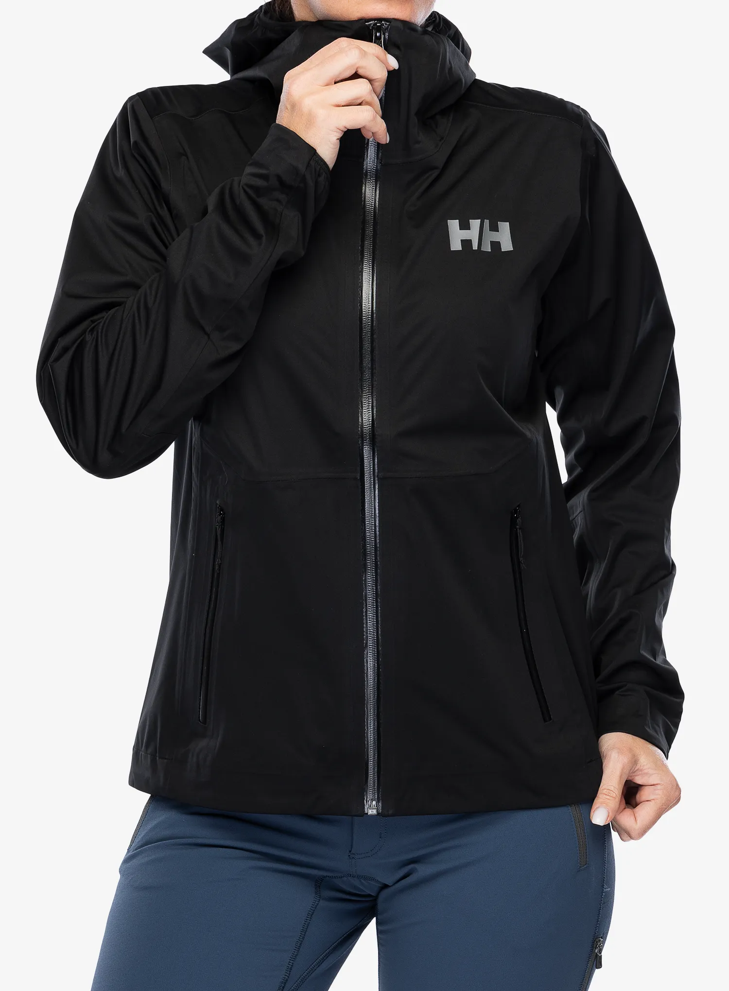 Dámská bunda do deště Helly Hansen Momentum 3L Stretch Jacket - black