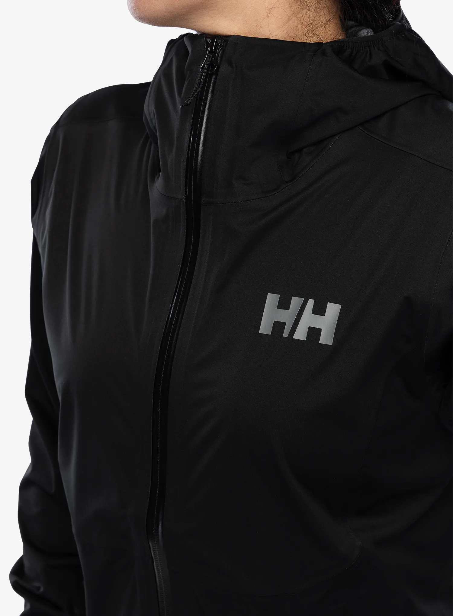Dámská bunda do deště Helly Hansen Momentum 3L Stretch Jacket - black