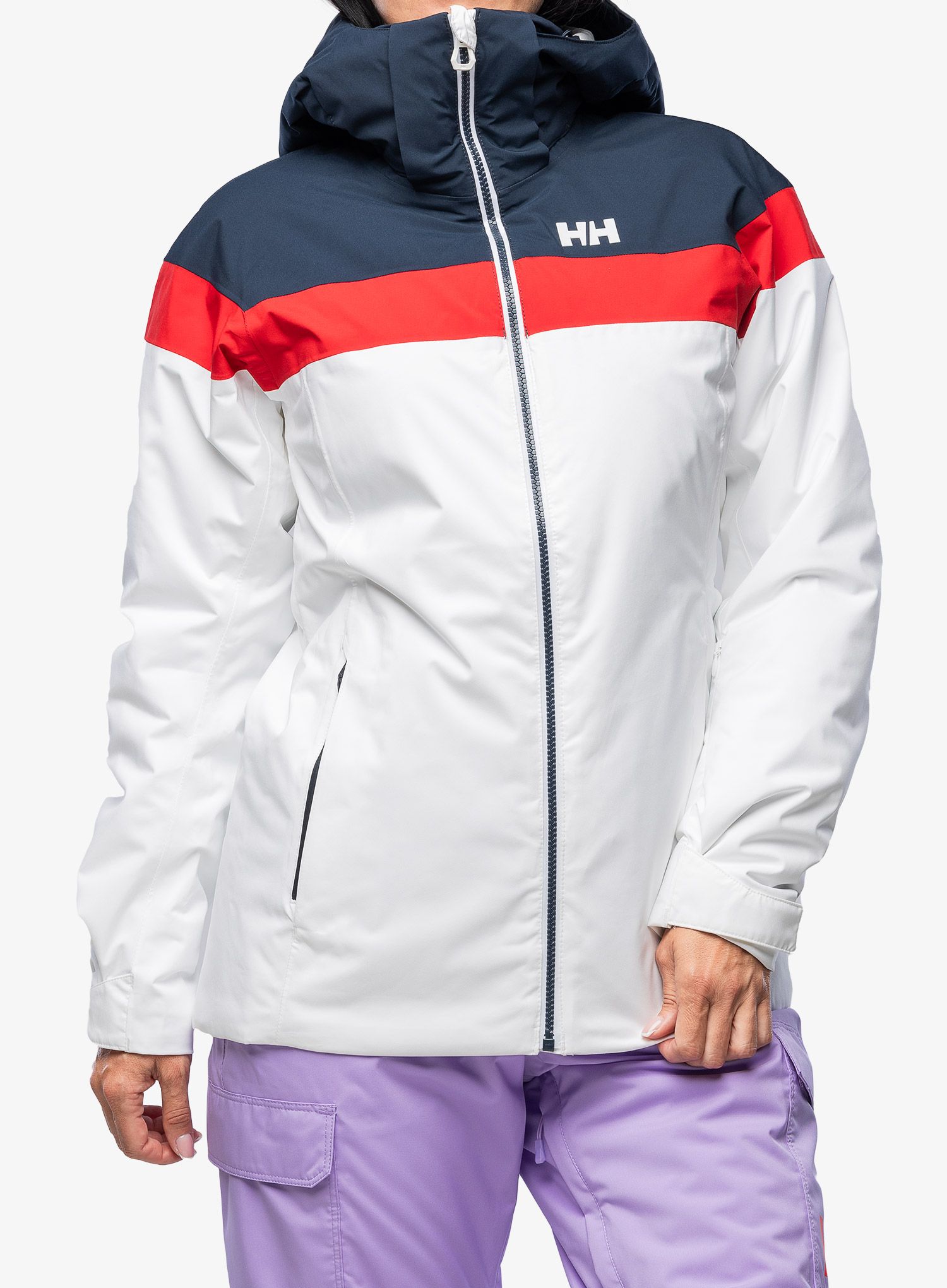 Dámská lyžařská bunda Helly Hansen Motionista Lifaloft - white