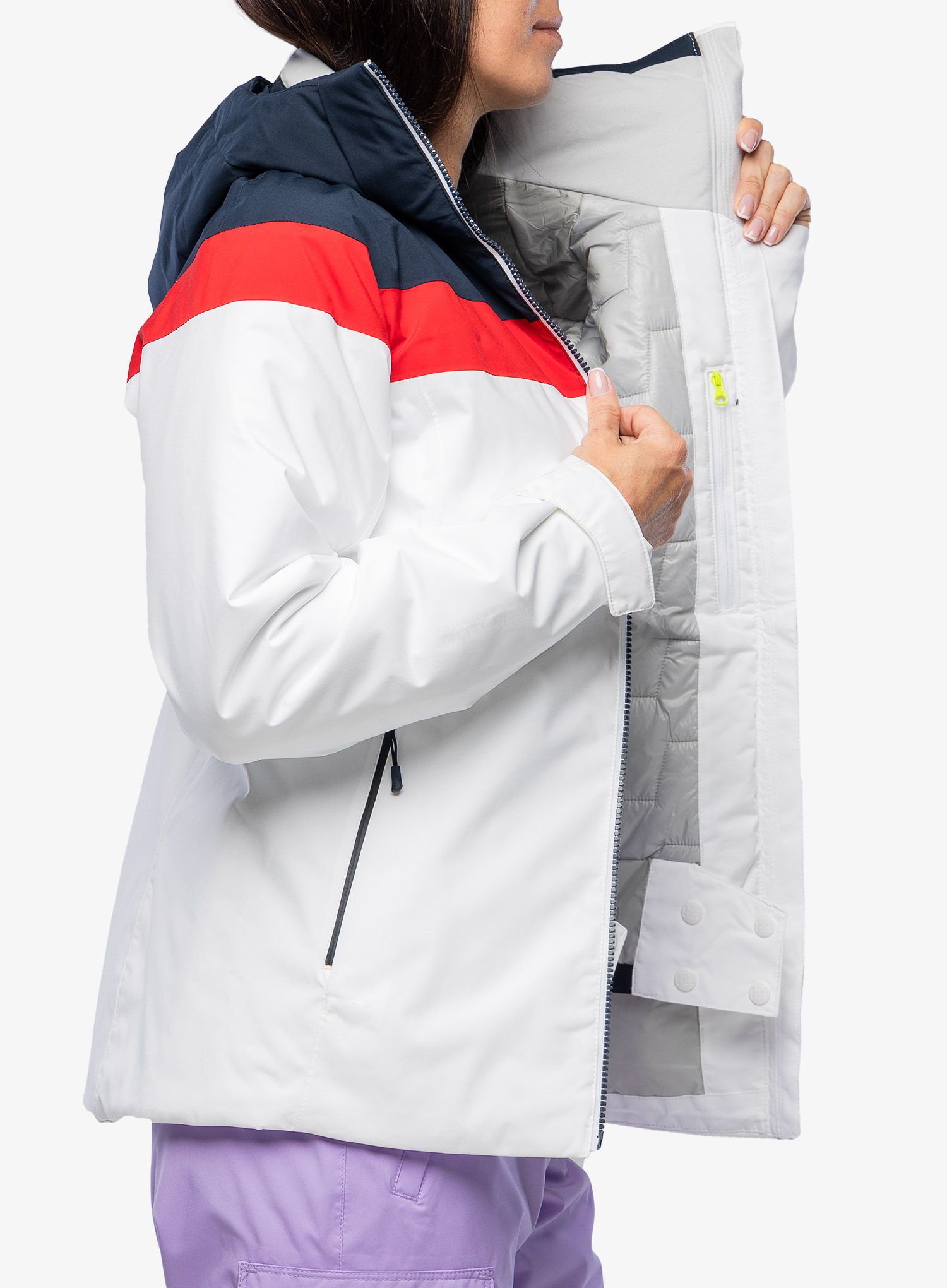 Dámská lyžařská bunda Helly Hansen Motionista Lifaloft - white