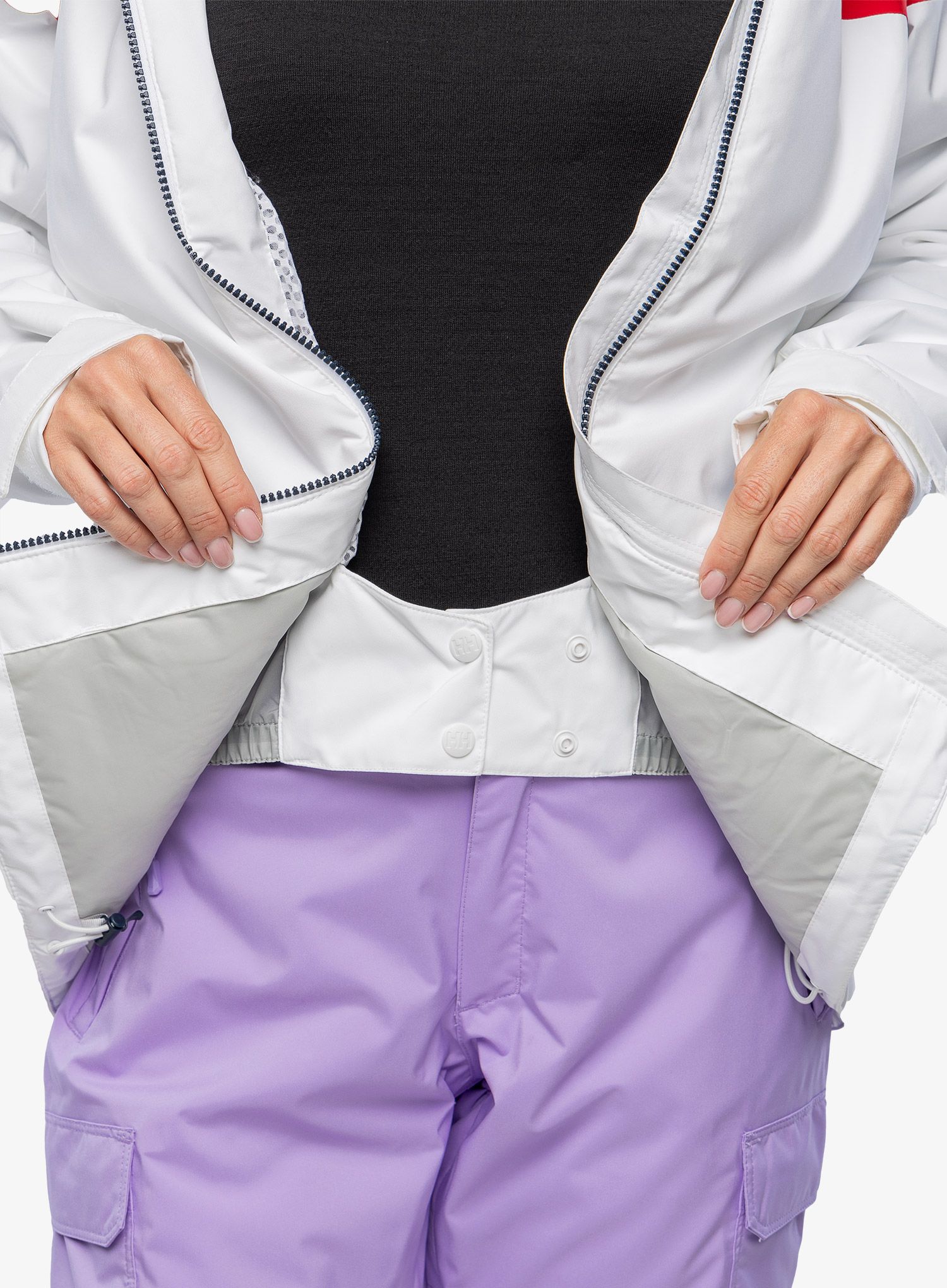Dámská lyžařská bunda Helly Hansen Motionista Lifaloft - white