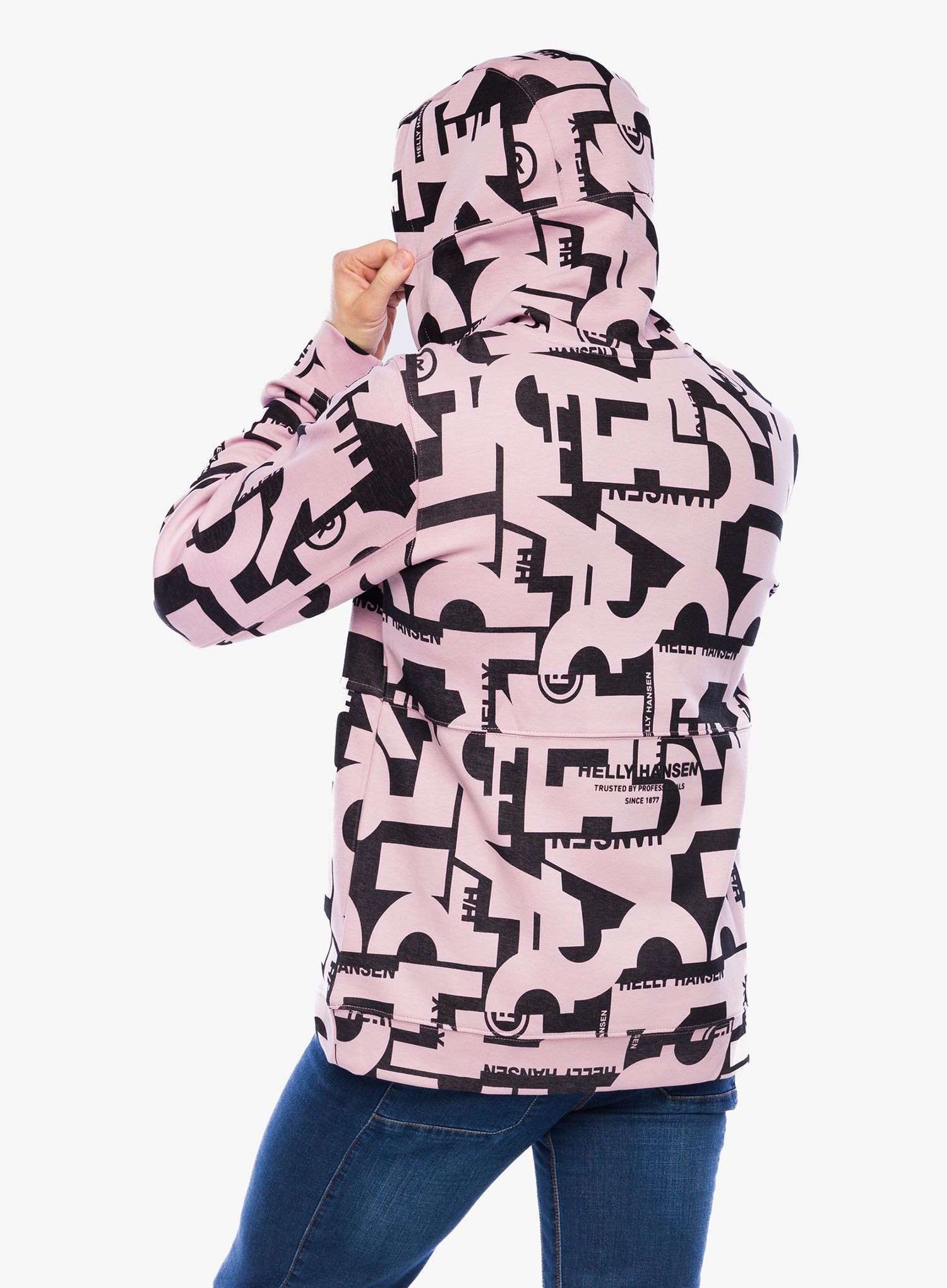 Mikina s kapucí Helly Hansen Move Sweat Hoodie - urban pink