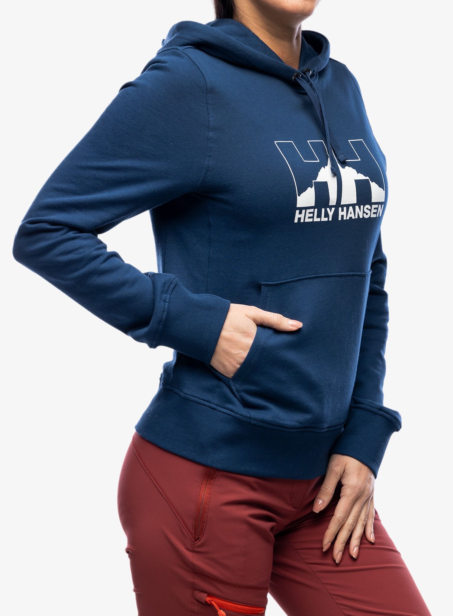 Dámská mikina Helly Hansen Nord Graph Pullover Hoodie - ocean