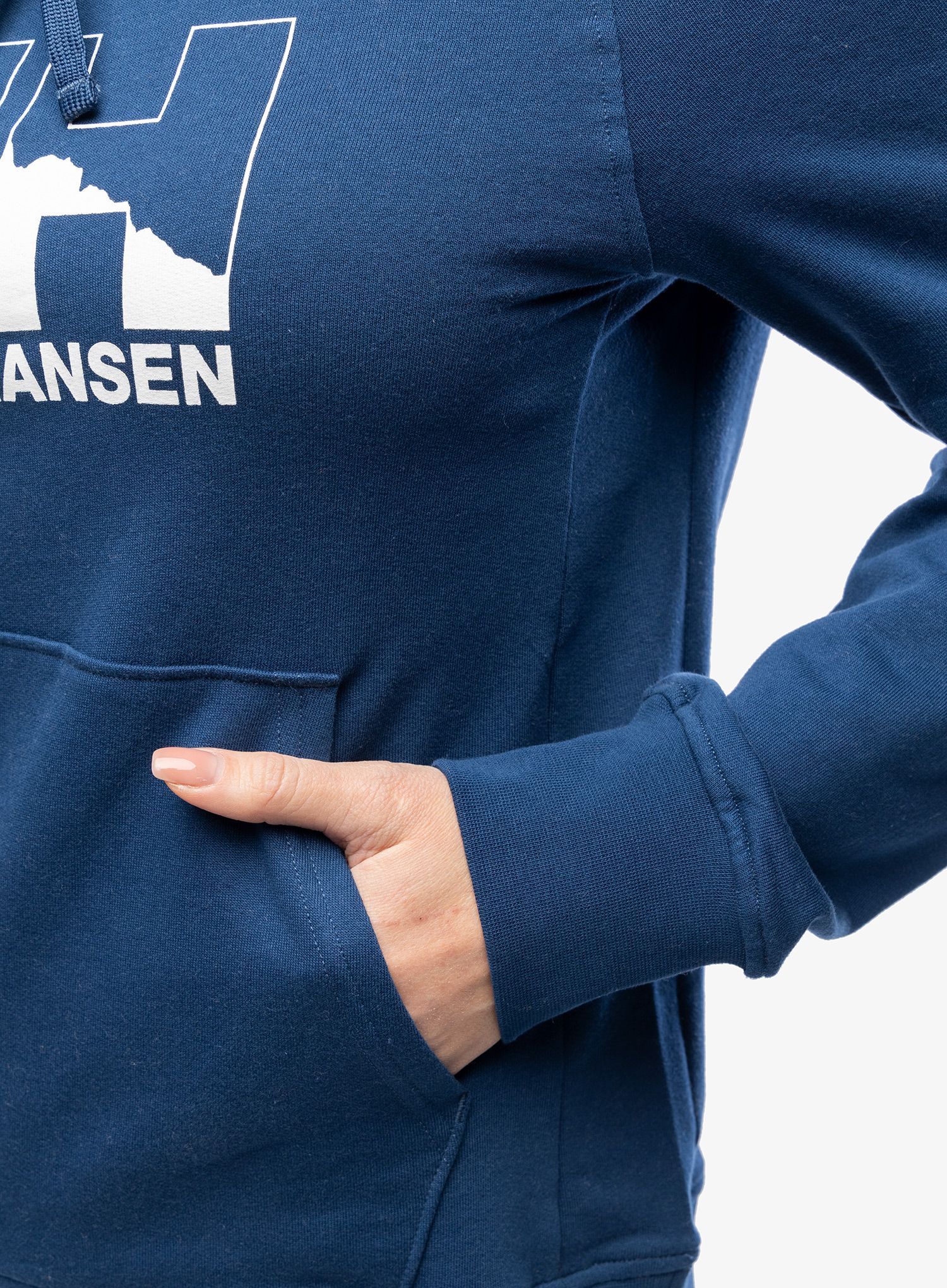 Dámská mikina Helly Hansen Nord Graph Pullover Hoodie - ocean