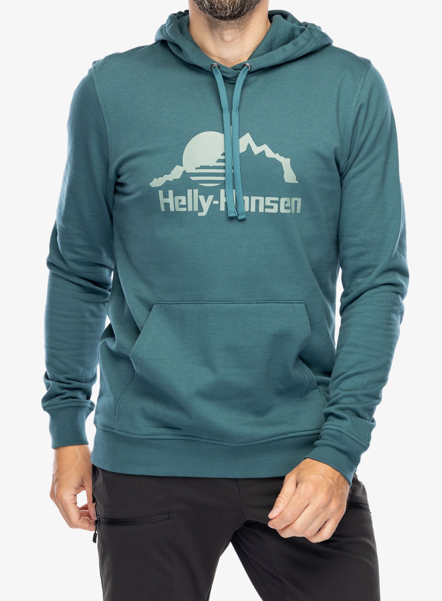 Mikina s kapucí Helly Hansen Nord Graphic Pullover Hoodie - dark creek