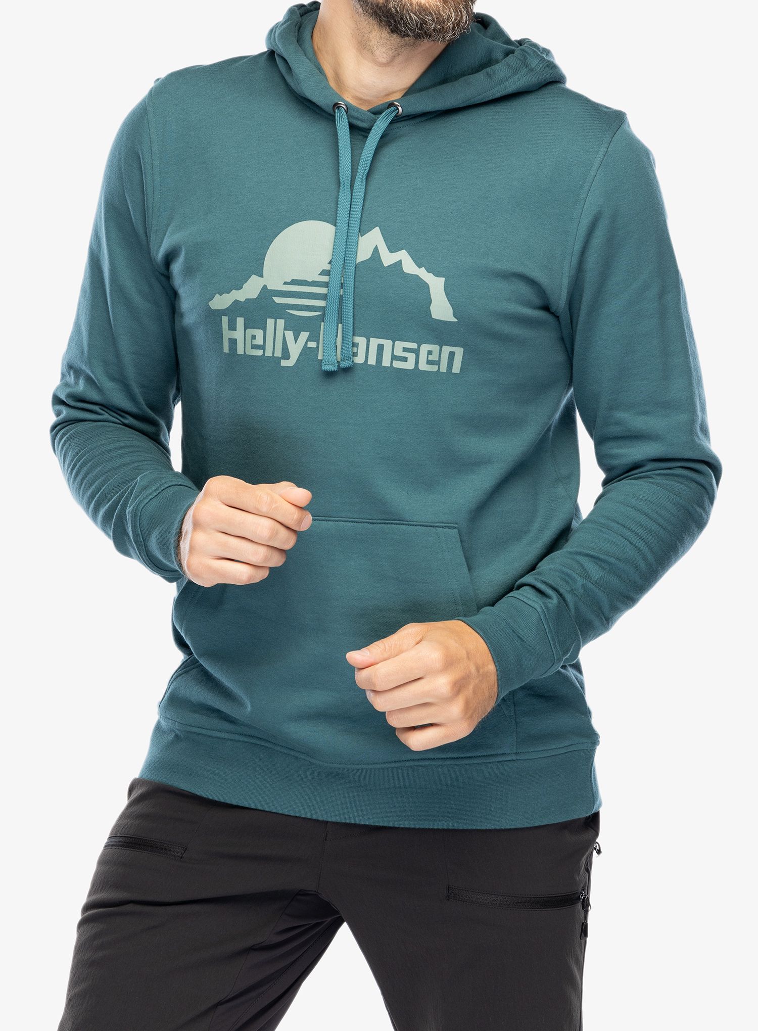 Mikina s kapucí Helly Hansen Nord Graphic Pullover Hoodie - dark creek