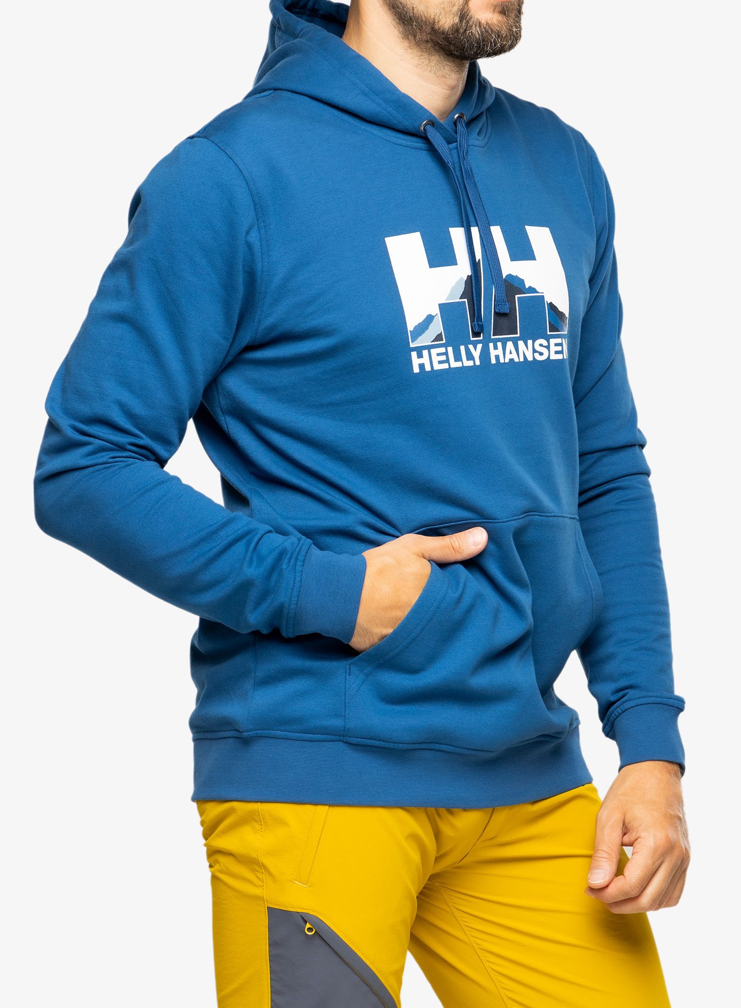 Pánská mikina Helly Hansen Nord Graphic Pullover Hoodie - deep fjord