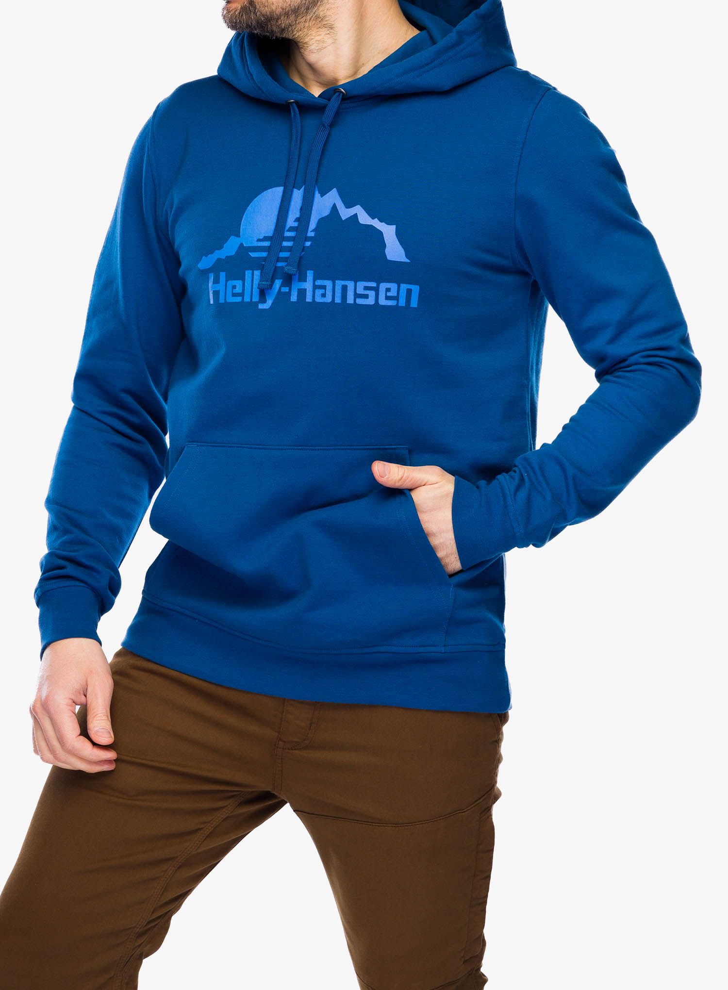 Mikina s kapucí Helly Hansen Nord Graphic Pullover Hoodie - deep fjord/fjord