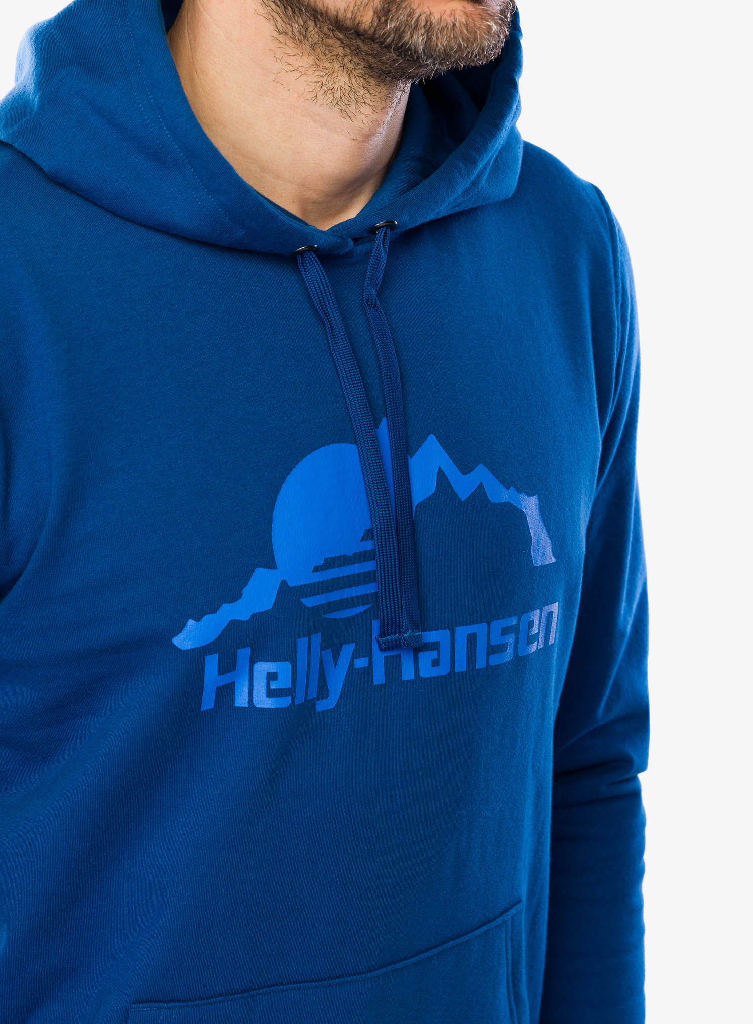 Mikina s kapucí Helly Hansen Nord Graphic Pullover Hoodie - deep fjord/fjord