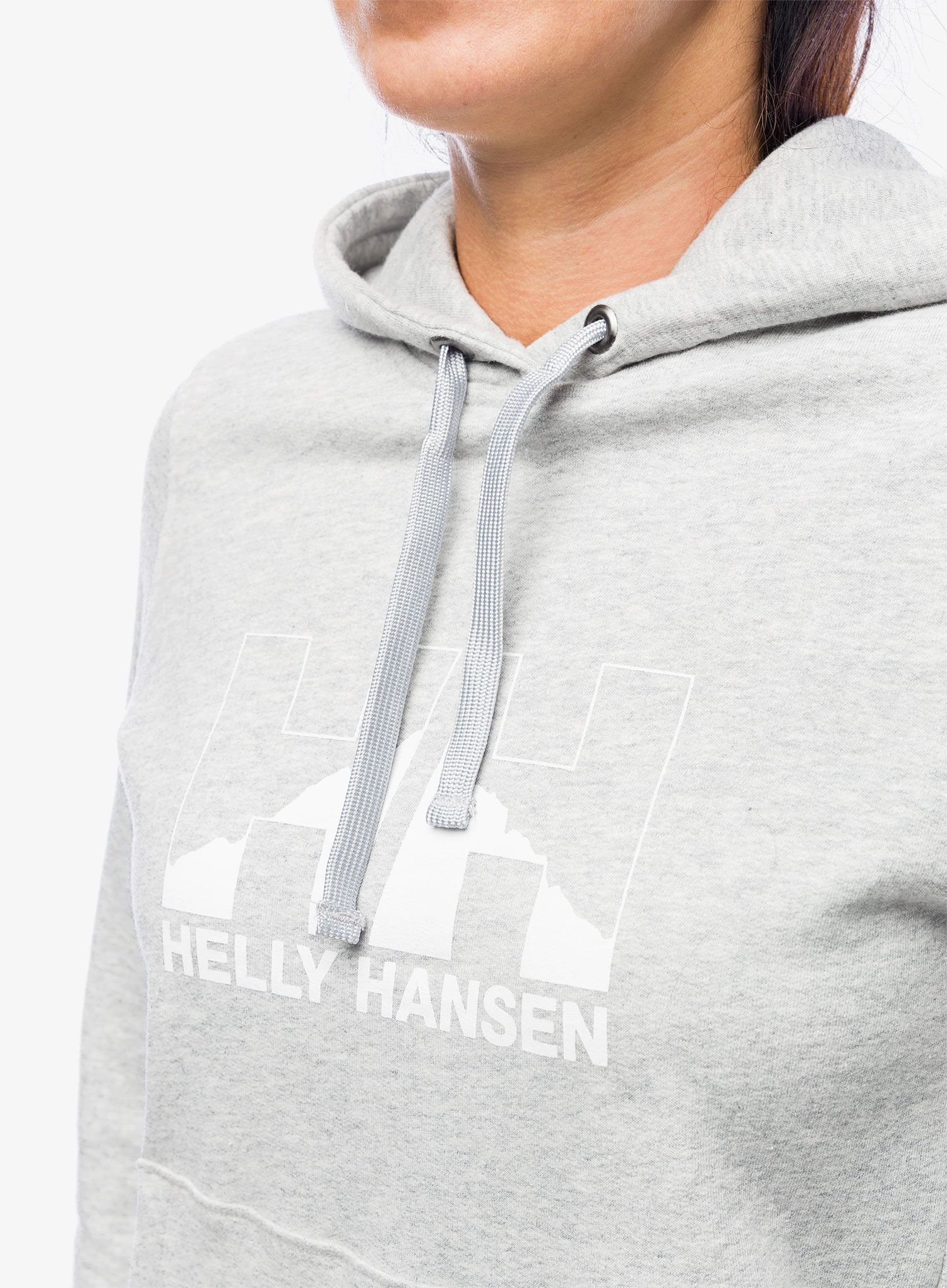 Dámská mikina Helly Hansen Nord Graphic Pullover Hoodie - grey melange