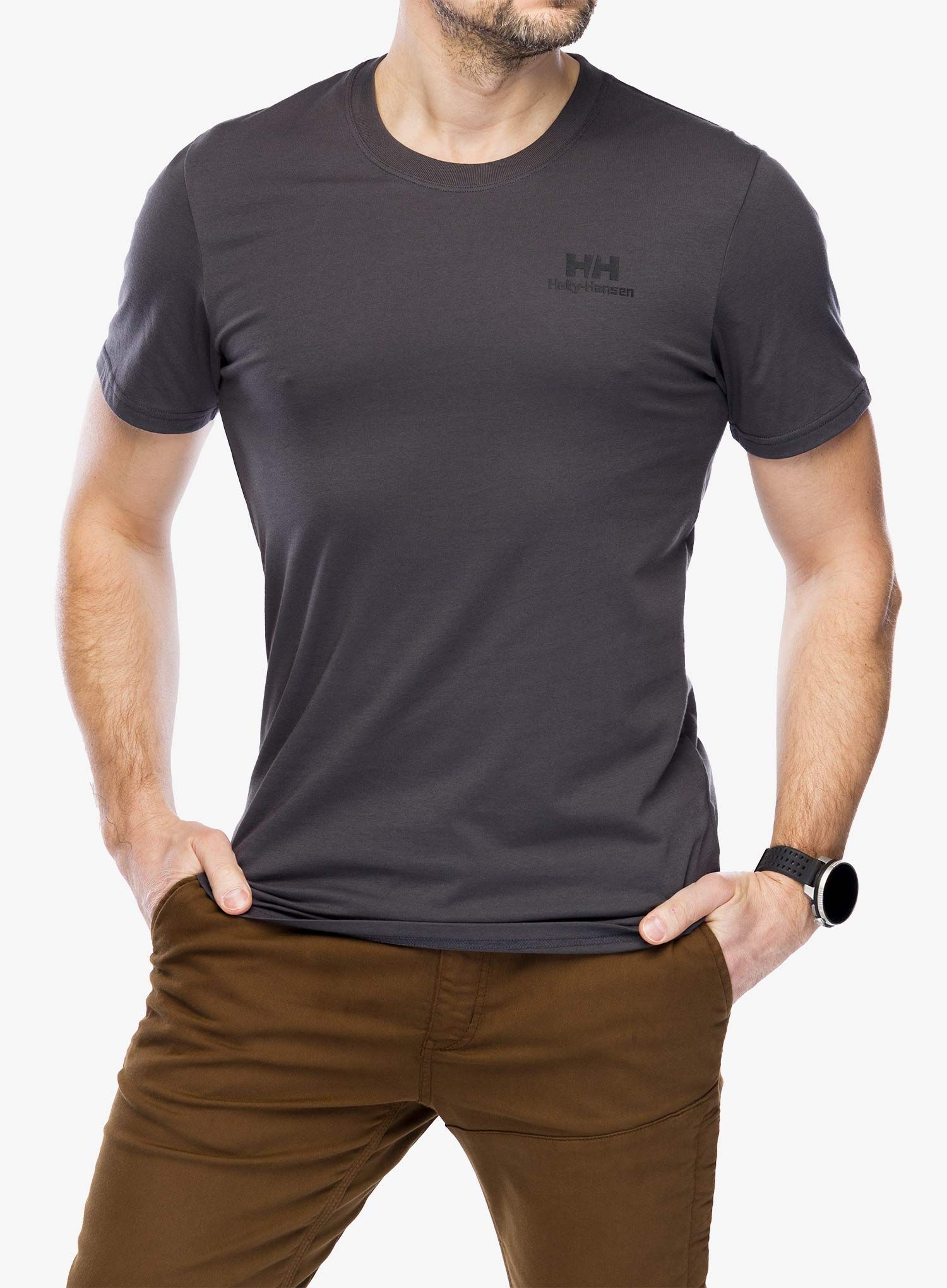 Bavlněné tričko Helly Hansen Nord Graphic T-Shirt - ebony 2.0