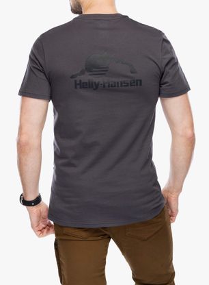 Bavlněné tričko Helly Hansen Nord Graphic T-Shirt - ebony 2.0