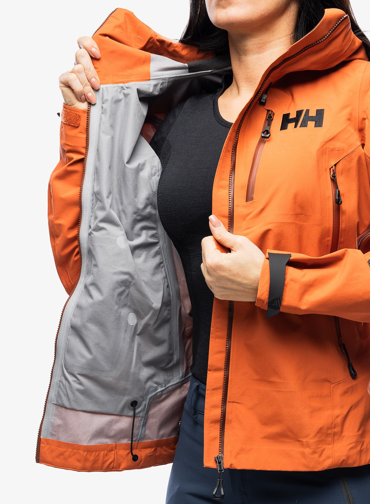 Dámská bunda na hory Helly Hansen Odin 9 Worlds 3.0 Jacket - terracotta