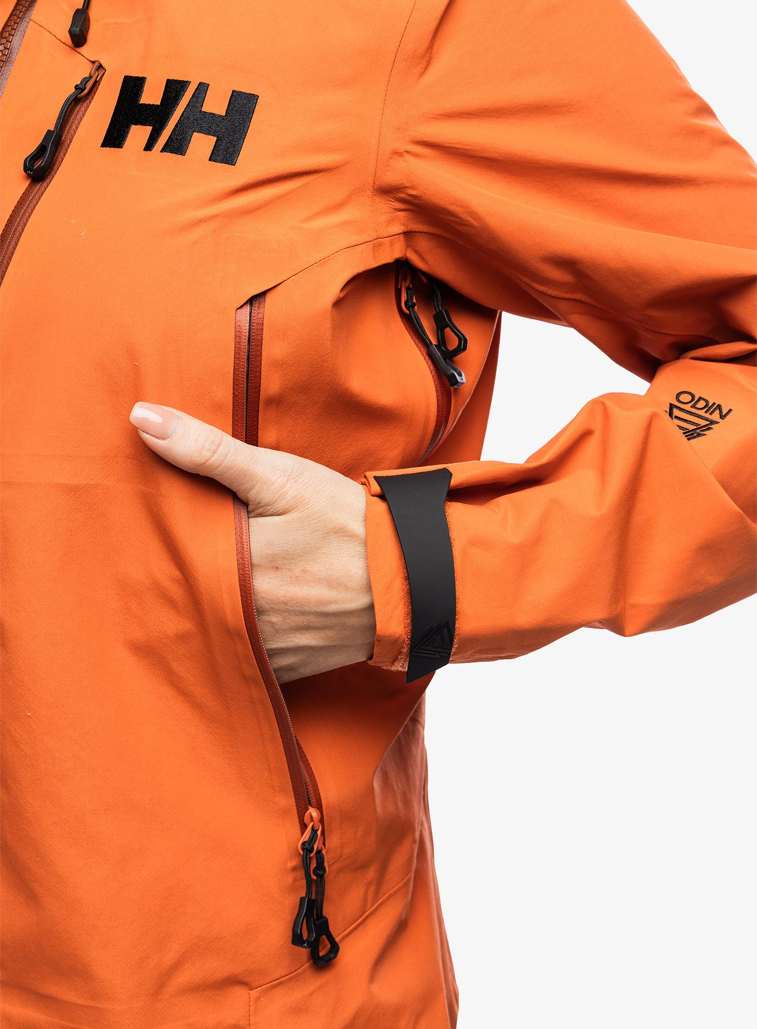 Dámská bunda na hory Helly Hansen Odin 9 Worlds 3.0 Jacket - terracotta