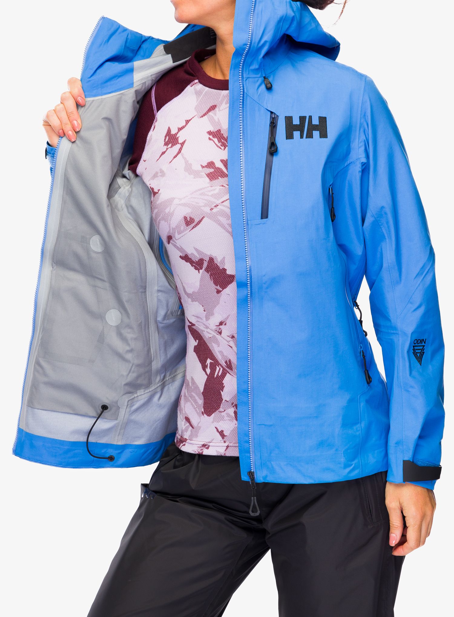 Dámská nepromokavá bunda s membránou Helly Hansen Odin 9 Worlds 3.0 Jacket - ultra blue
