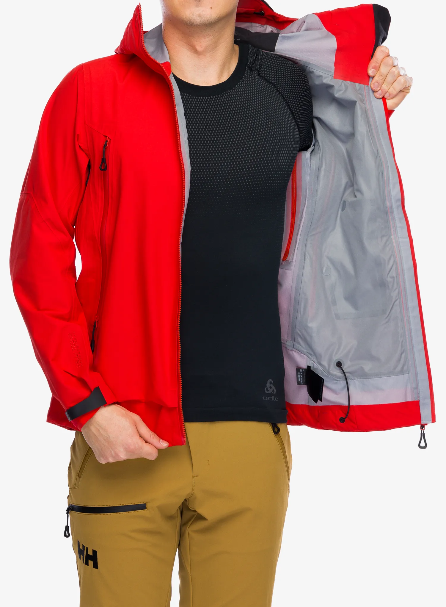 Bunda s membránou Helly Hansen Odin 9 Worlds 3.0 Jacket - alert red