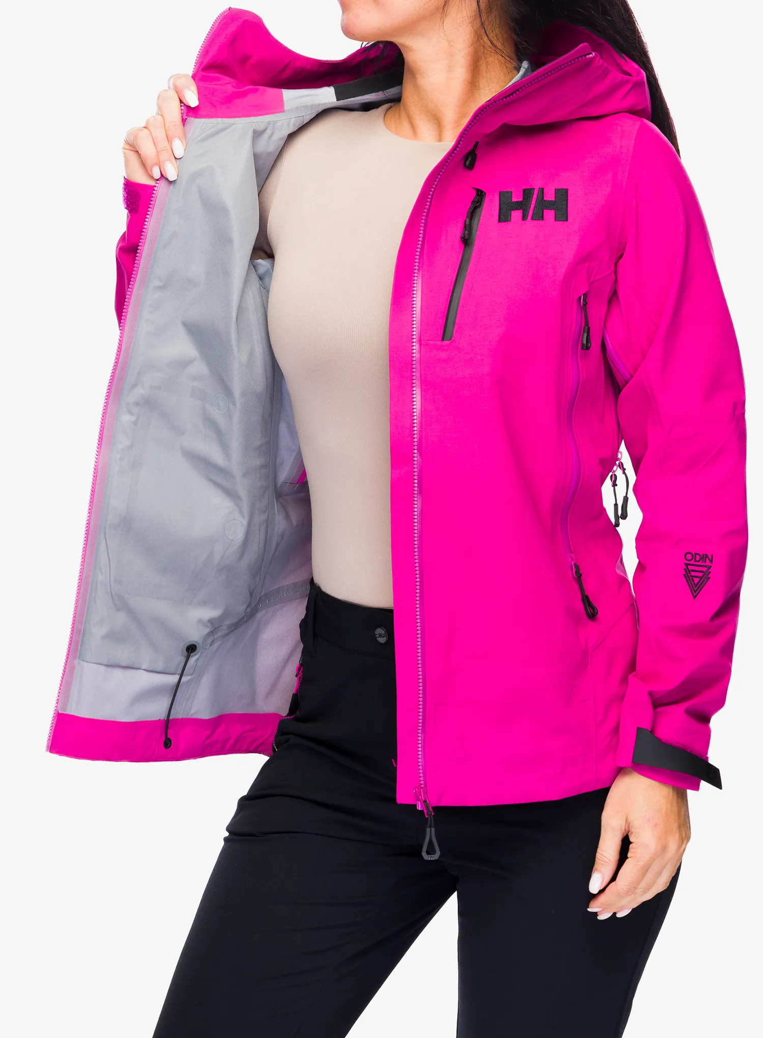 Dámská nepromokavá bunda s membránou Helly Hansen Odin 9 Worlds 3.0 Jacket - magenta 2.0