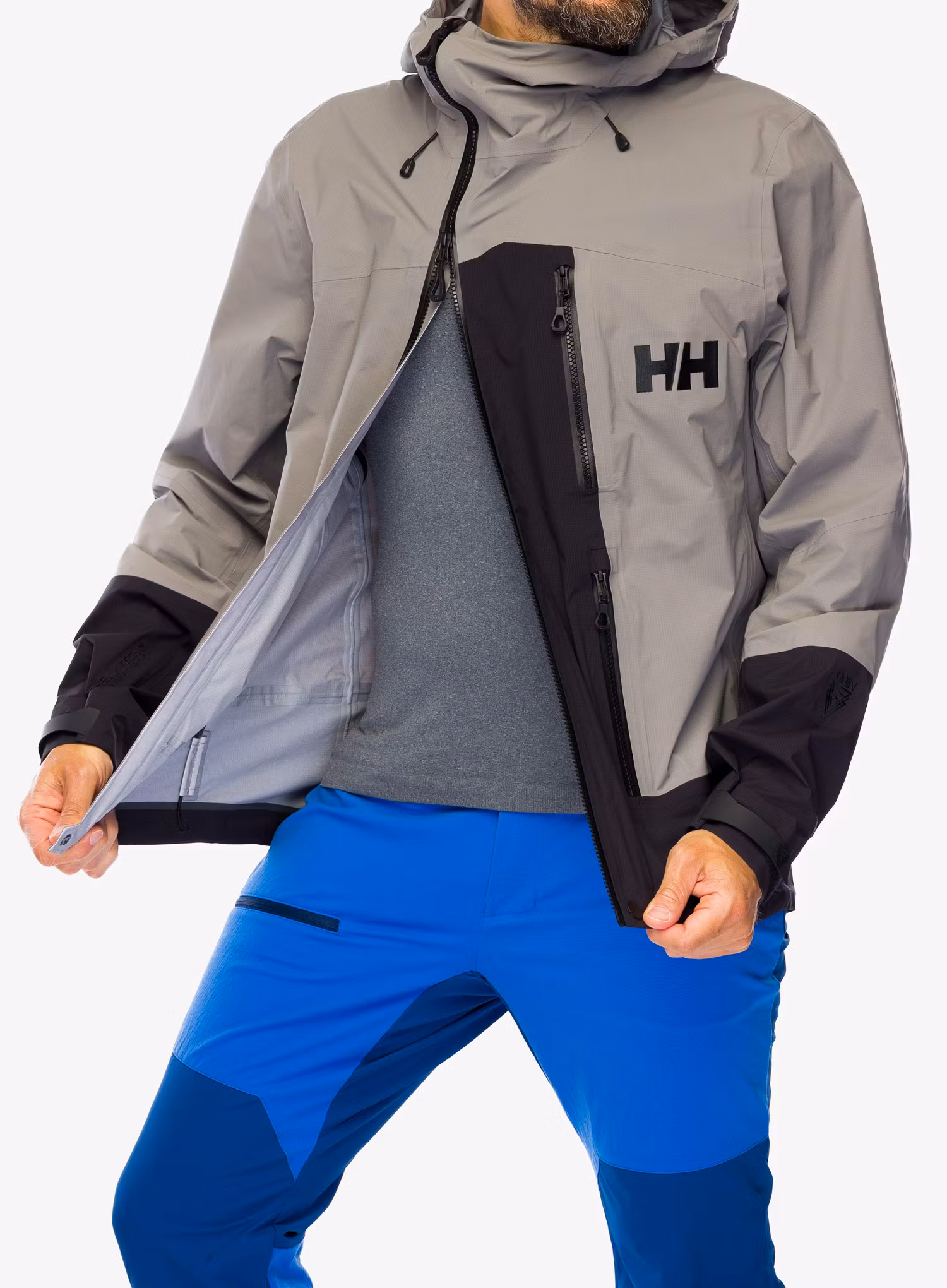 Bunda s membránou Helly Hansen Odin BC Infinity Shell Jacket - concrete