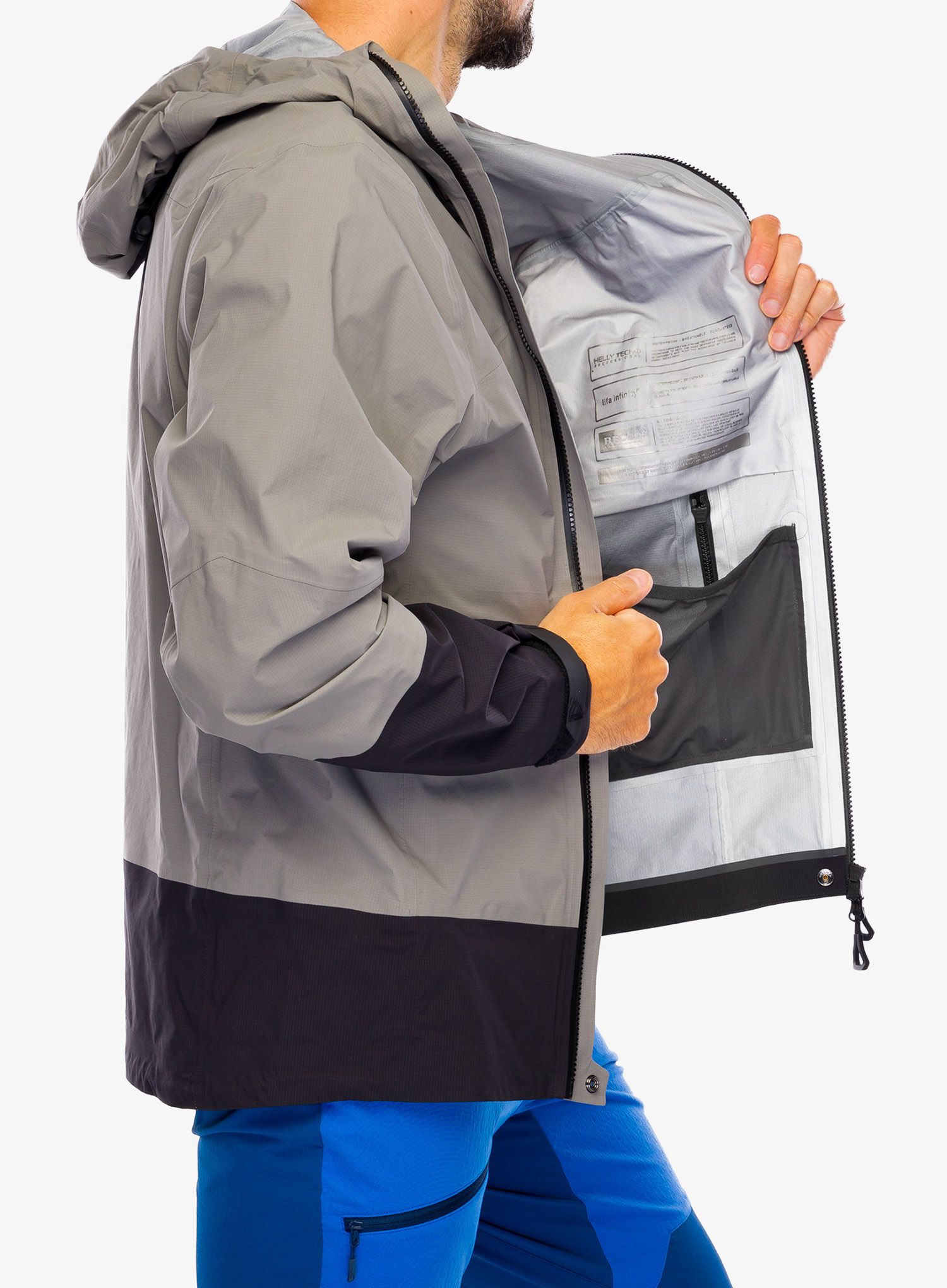 Bunda s membránou Helly Hansen Odin BC Infinity Shell Jacket - concrete