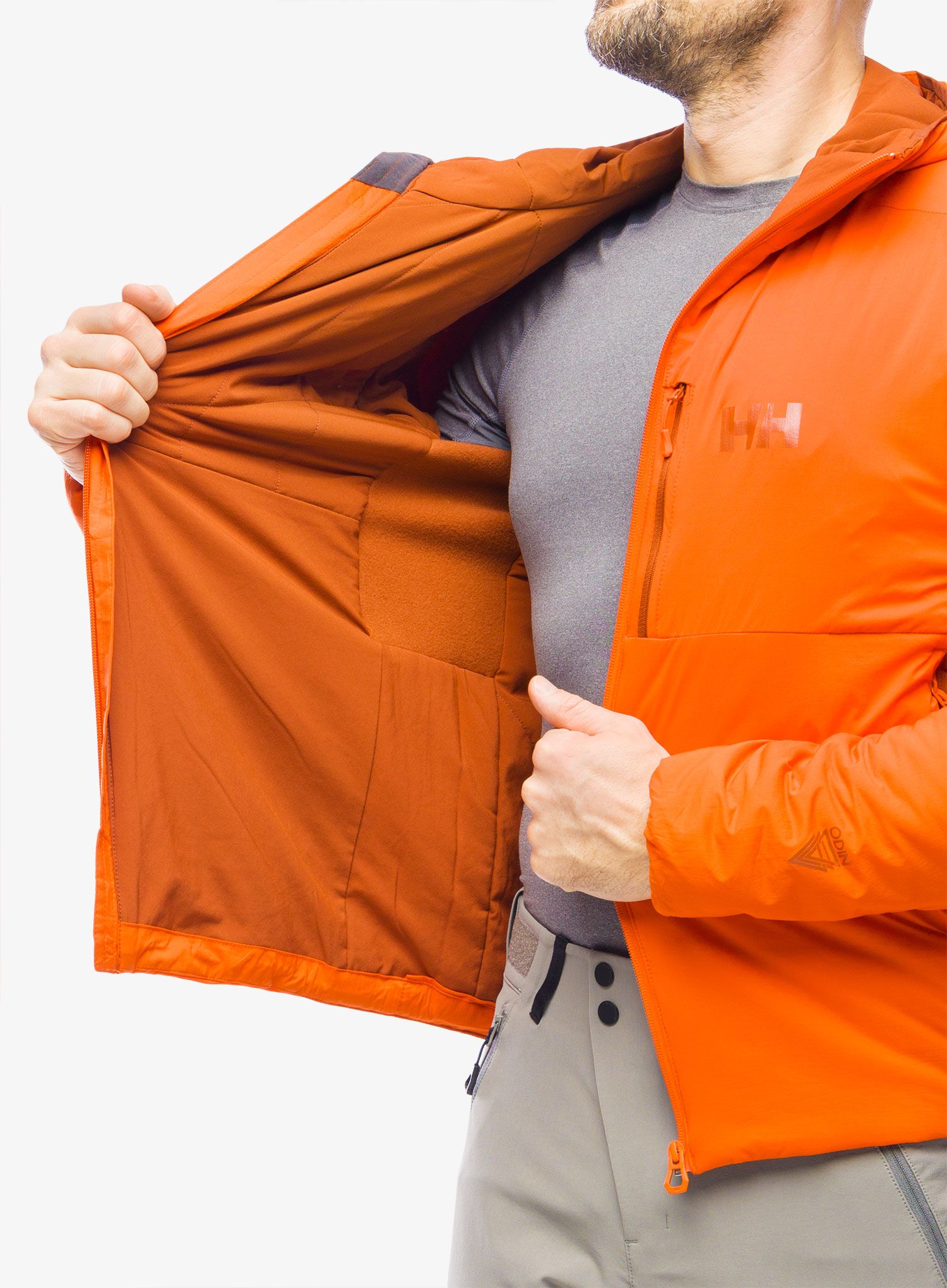 Bunda izolovaná Helly Hansen Odin Stretch Hooded Insulator - orange