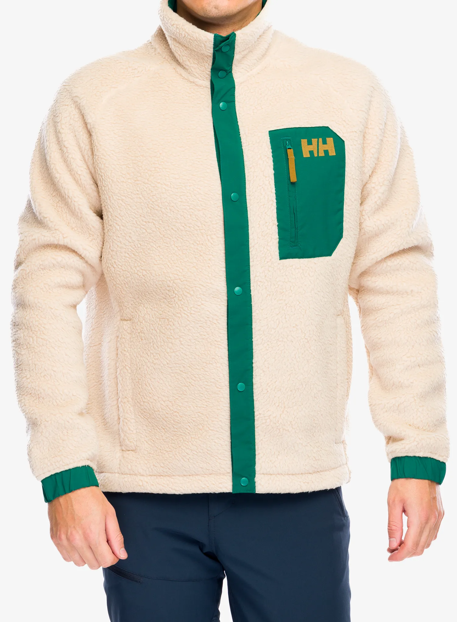 Fleecová bunda Helly Hansen Panorama Pile Snap - oatmeal